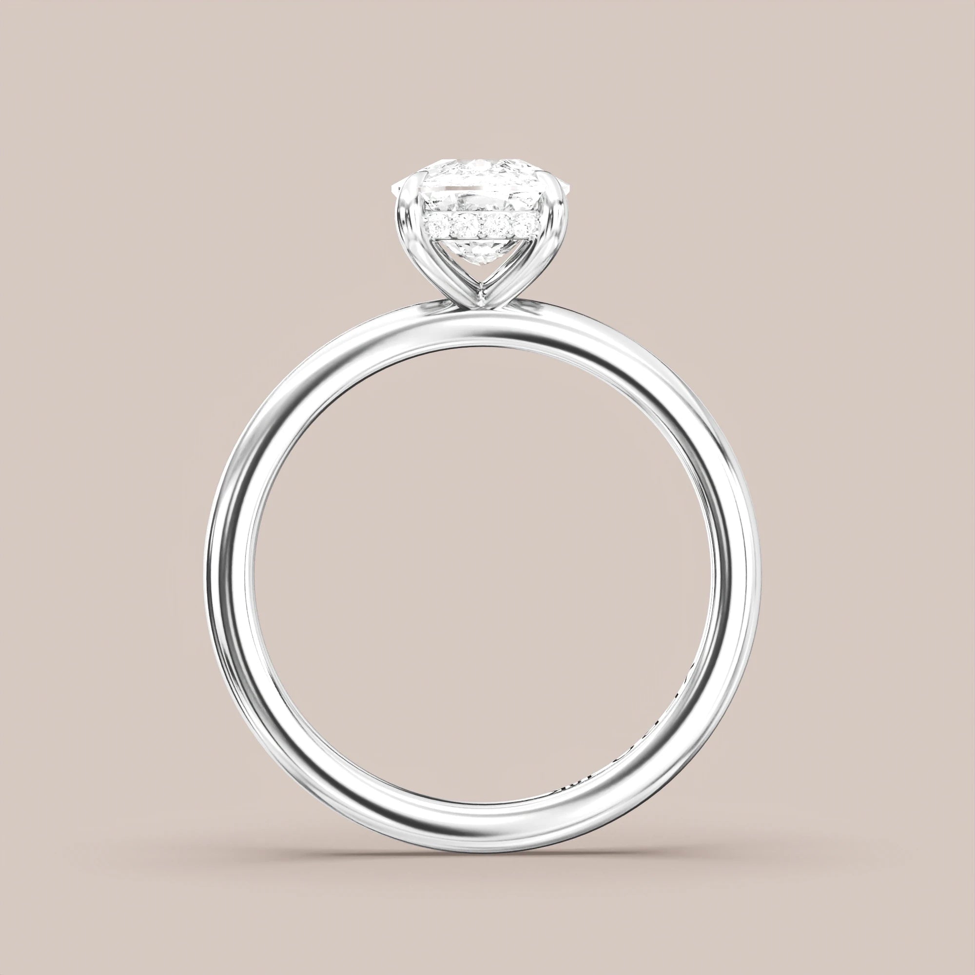 Elongated - White gold