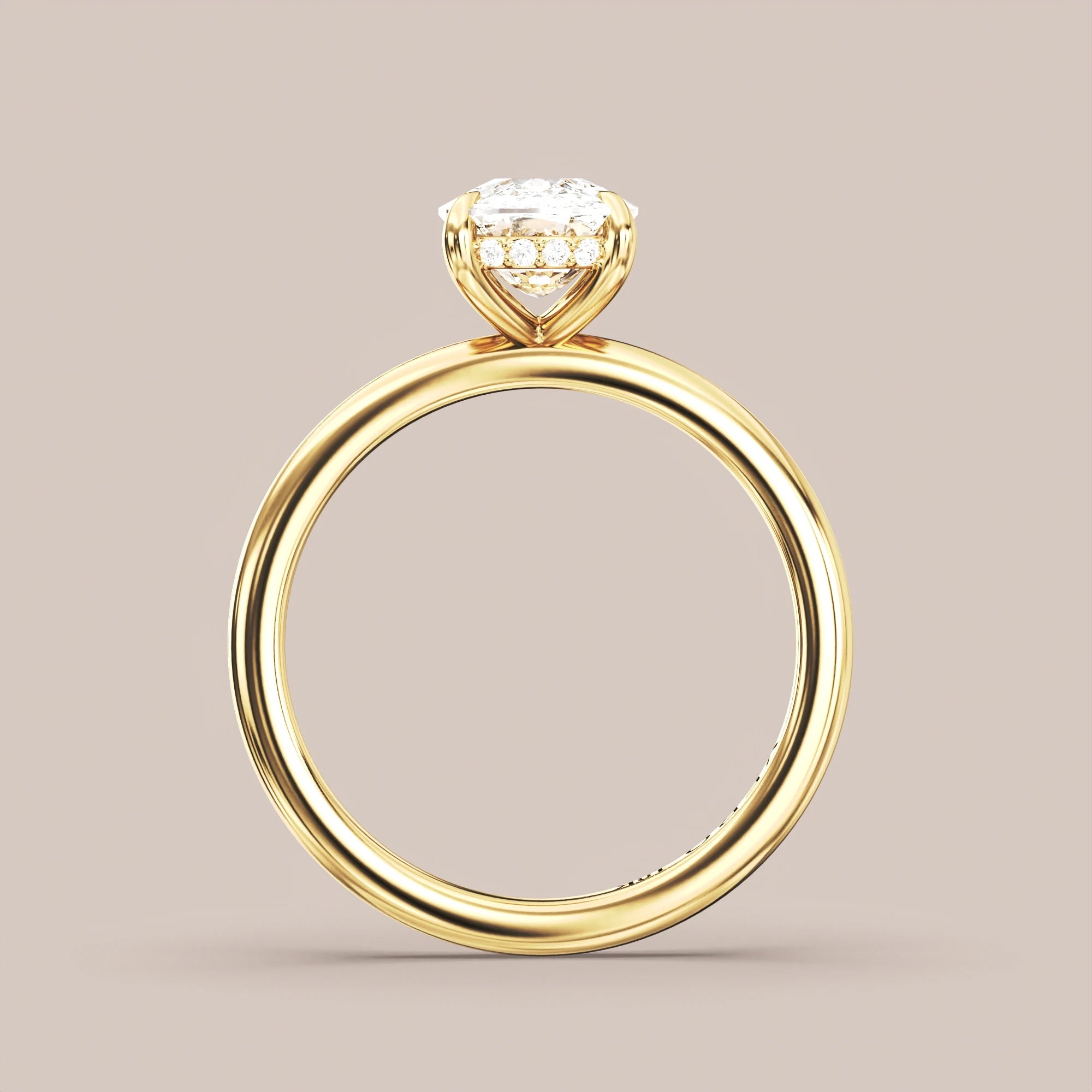 Elongated - Yellow gold