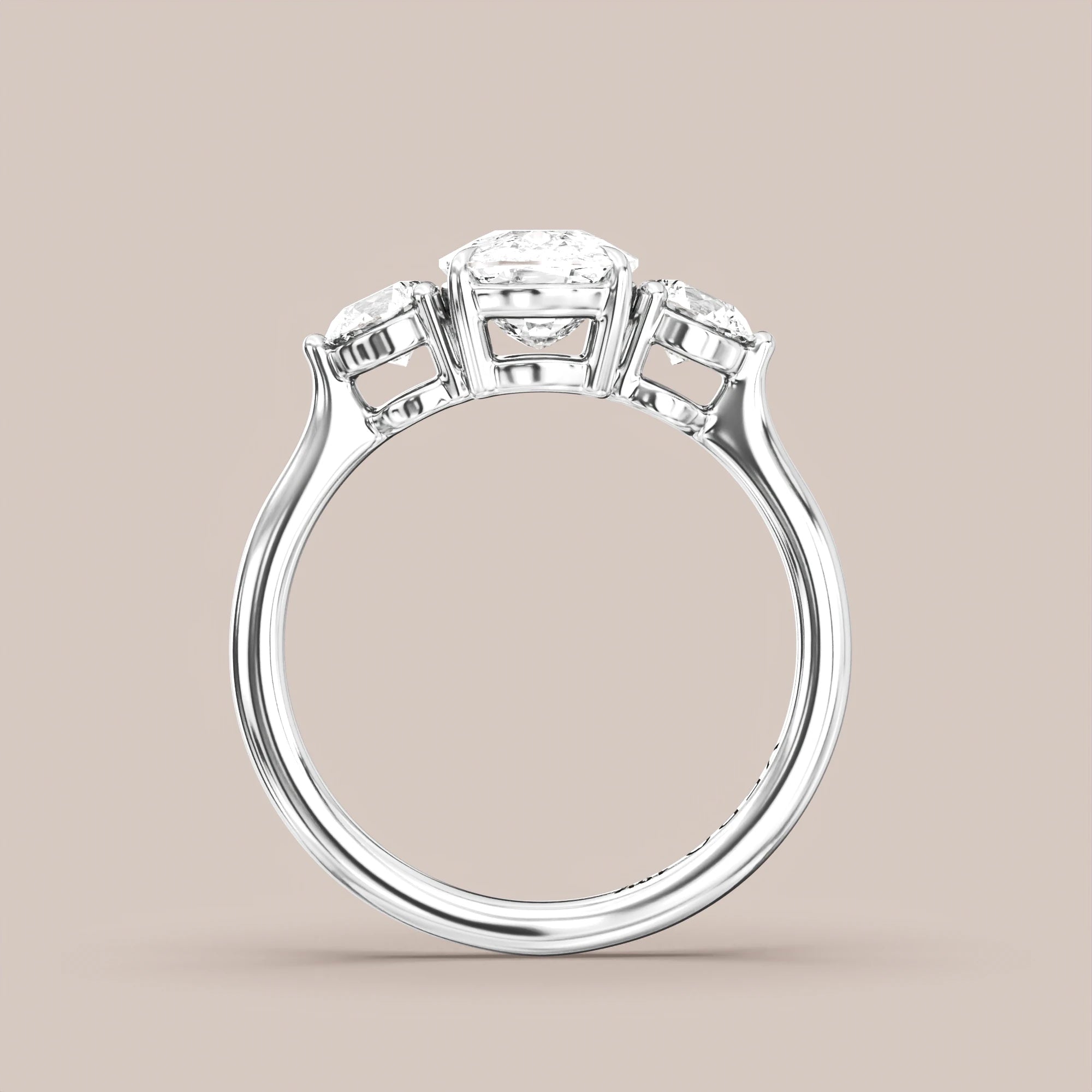 Elongated - White gold