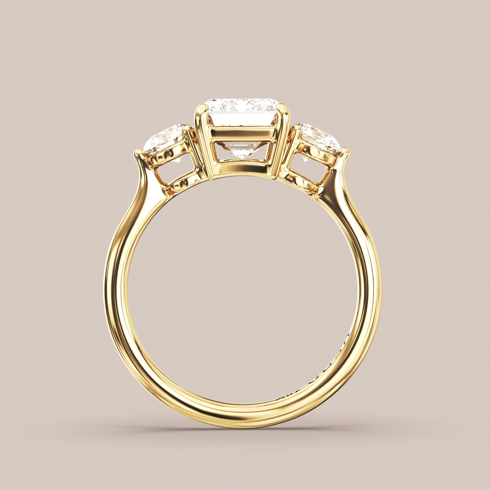 Emerald - Yellow gold