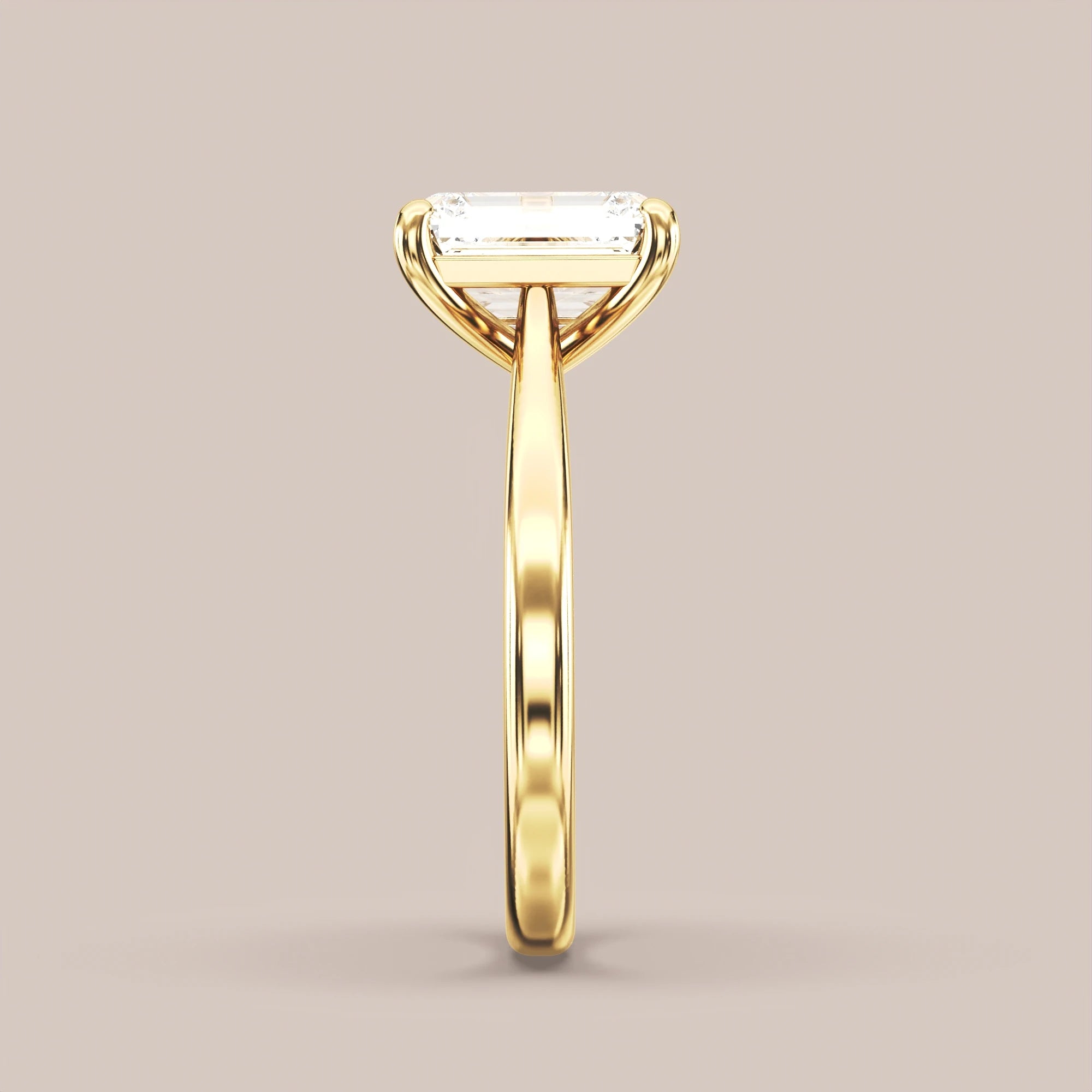 Emerald - Yellow gold