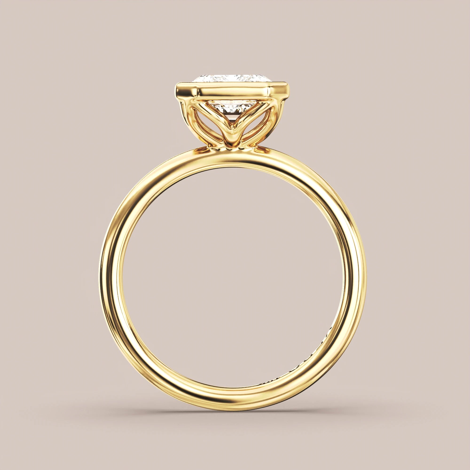 Emerald - Yellow gold