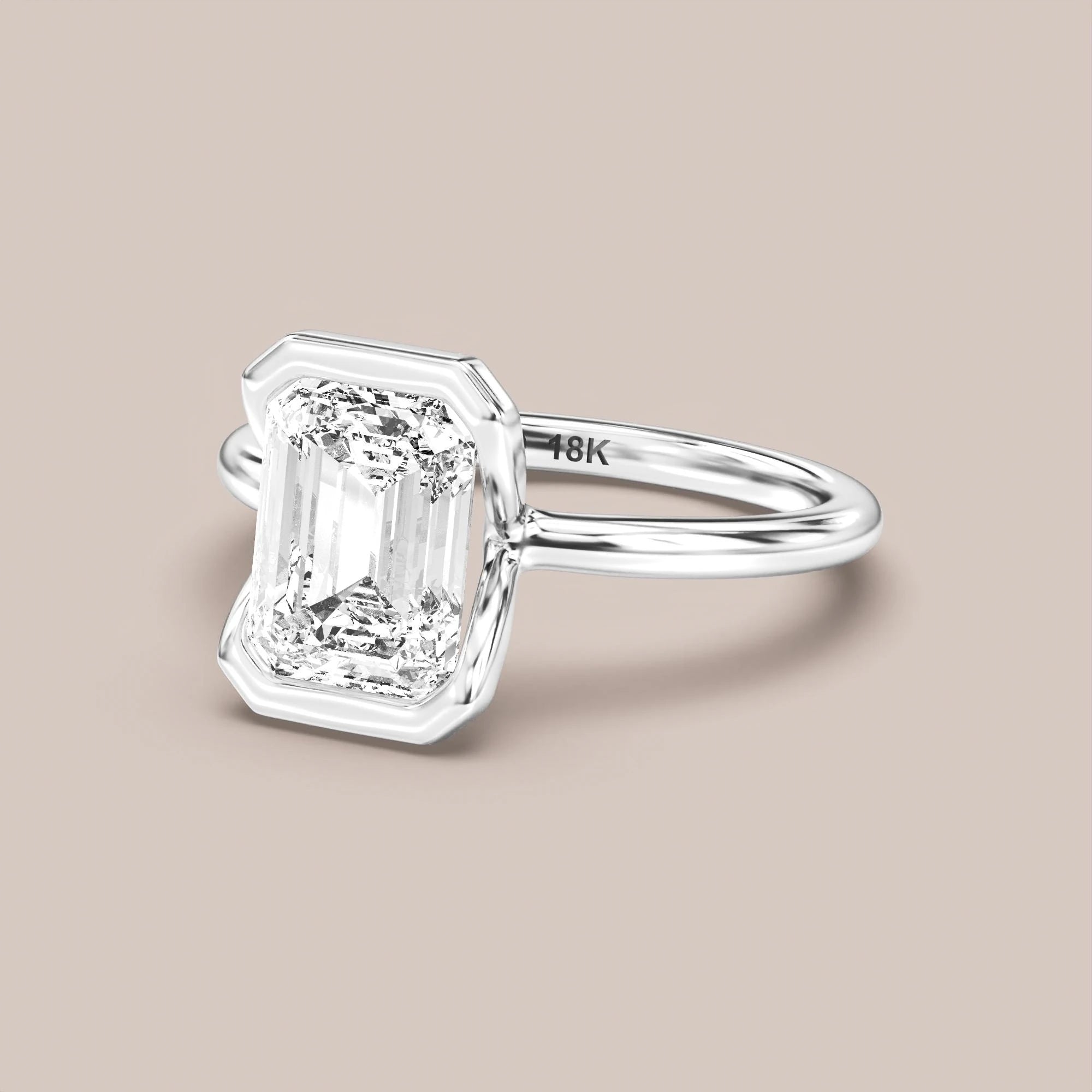 Emerald - White gold