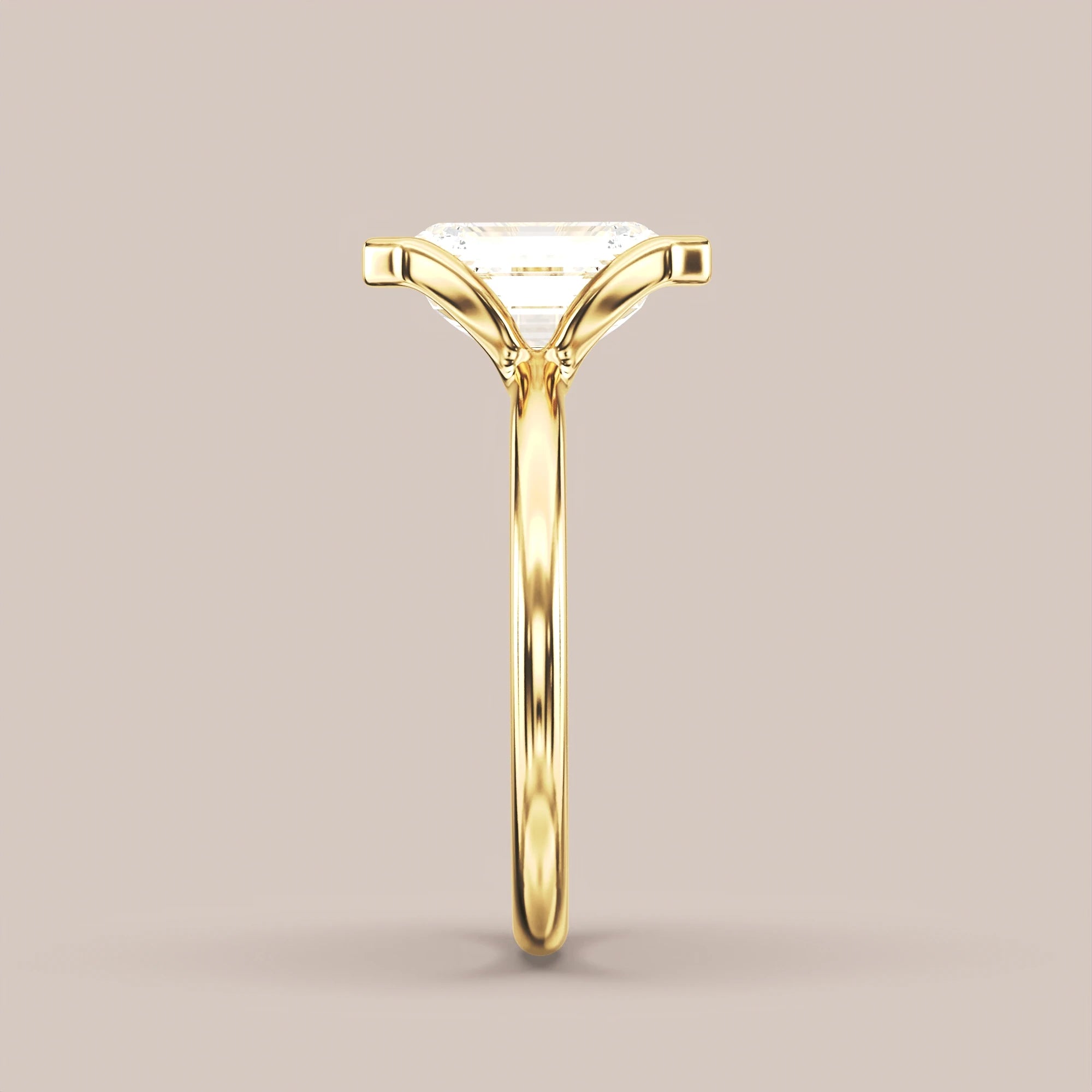 Emerald - Yellow gold