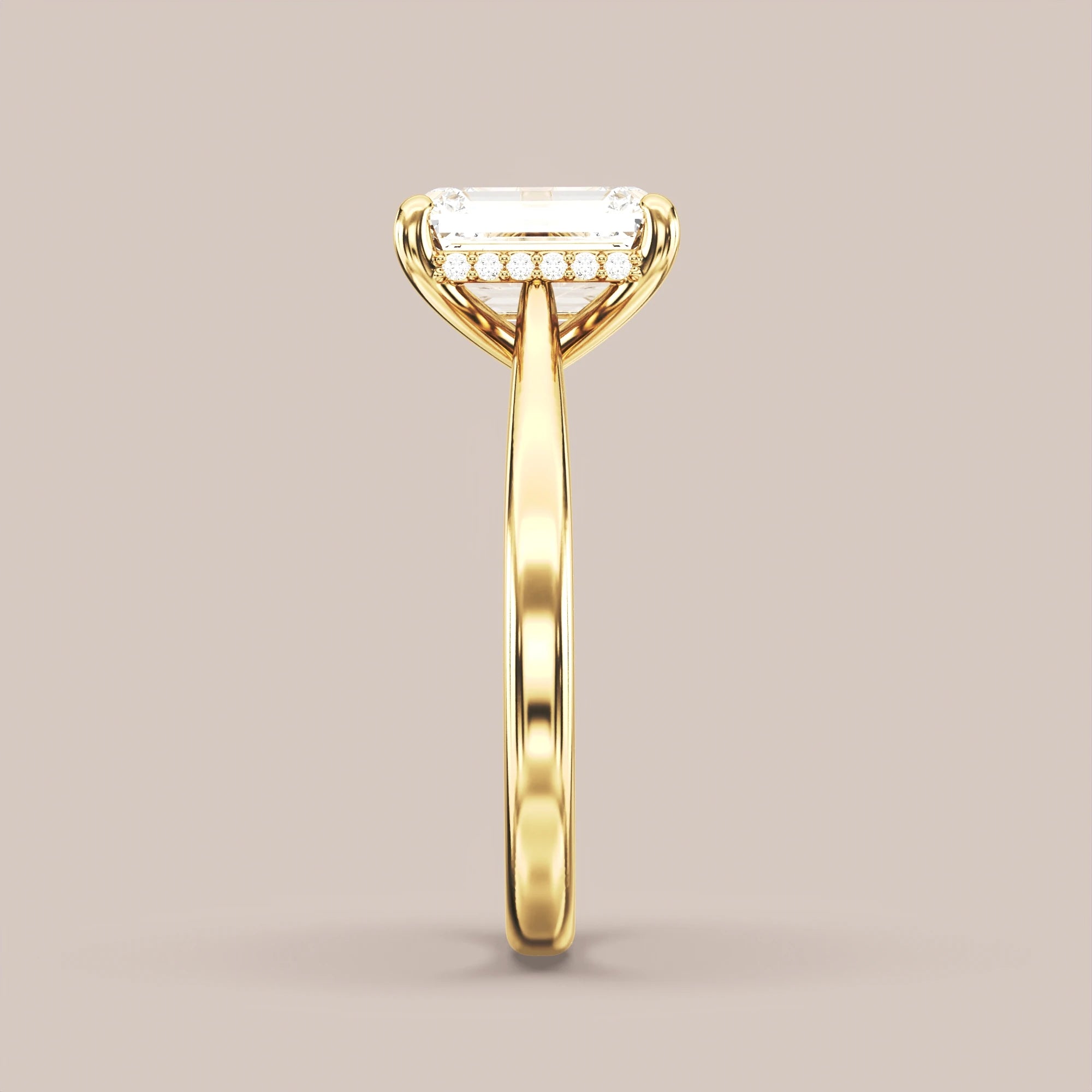 Emerald - Yellow gold