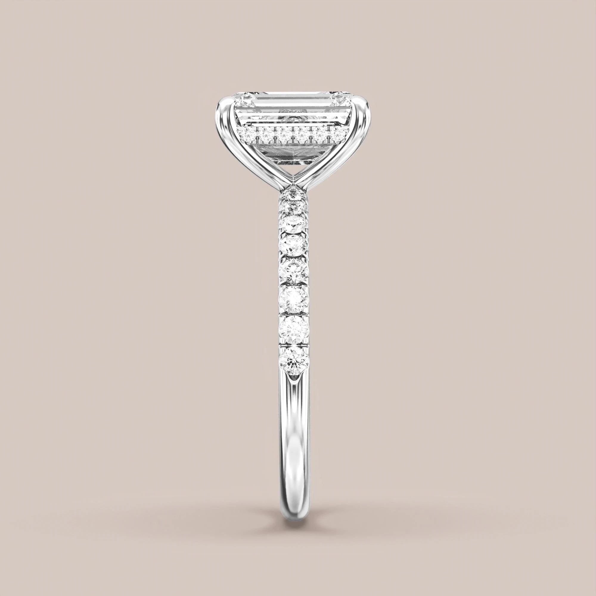 Emerald - White gold