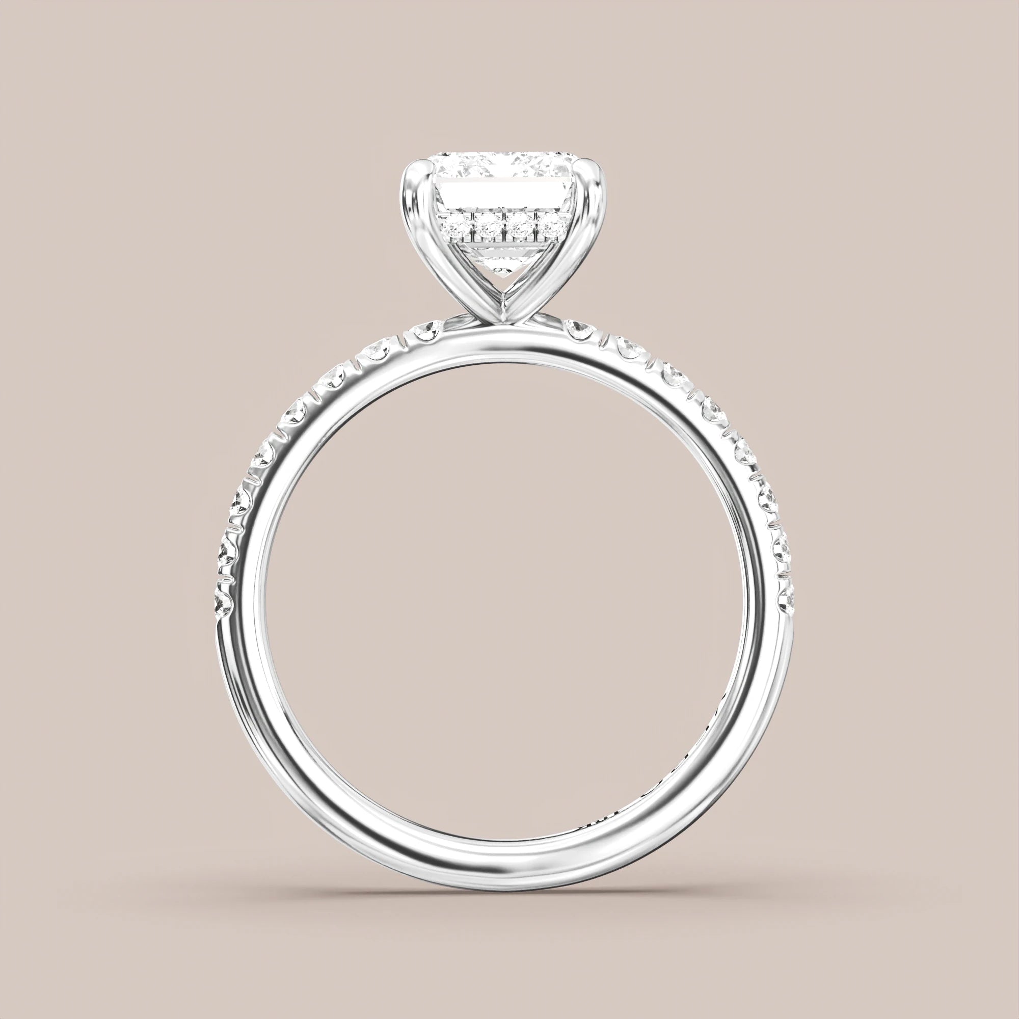 Emerald - White gold