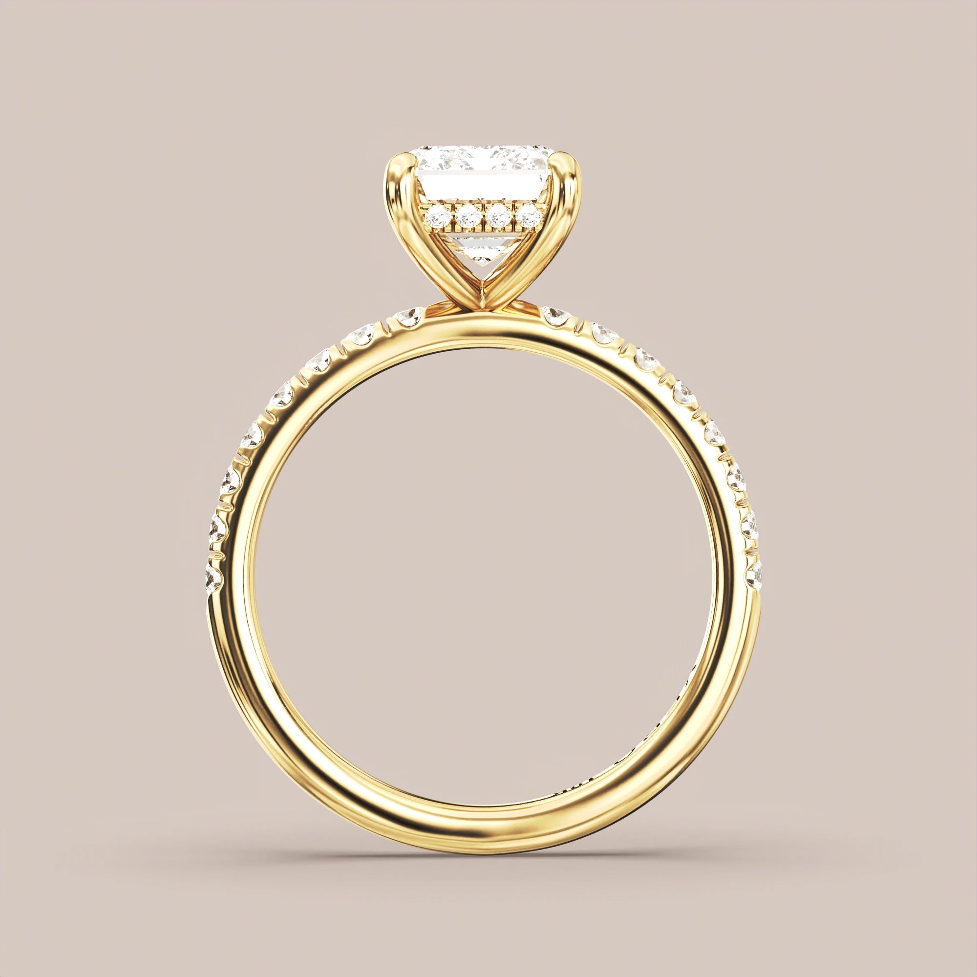 Emerald - Yellow gold