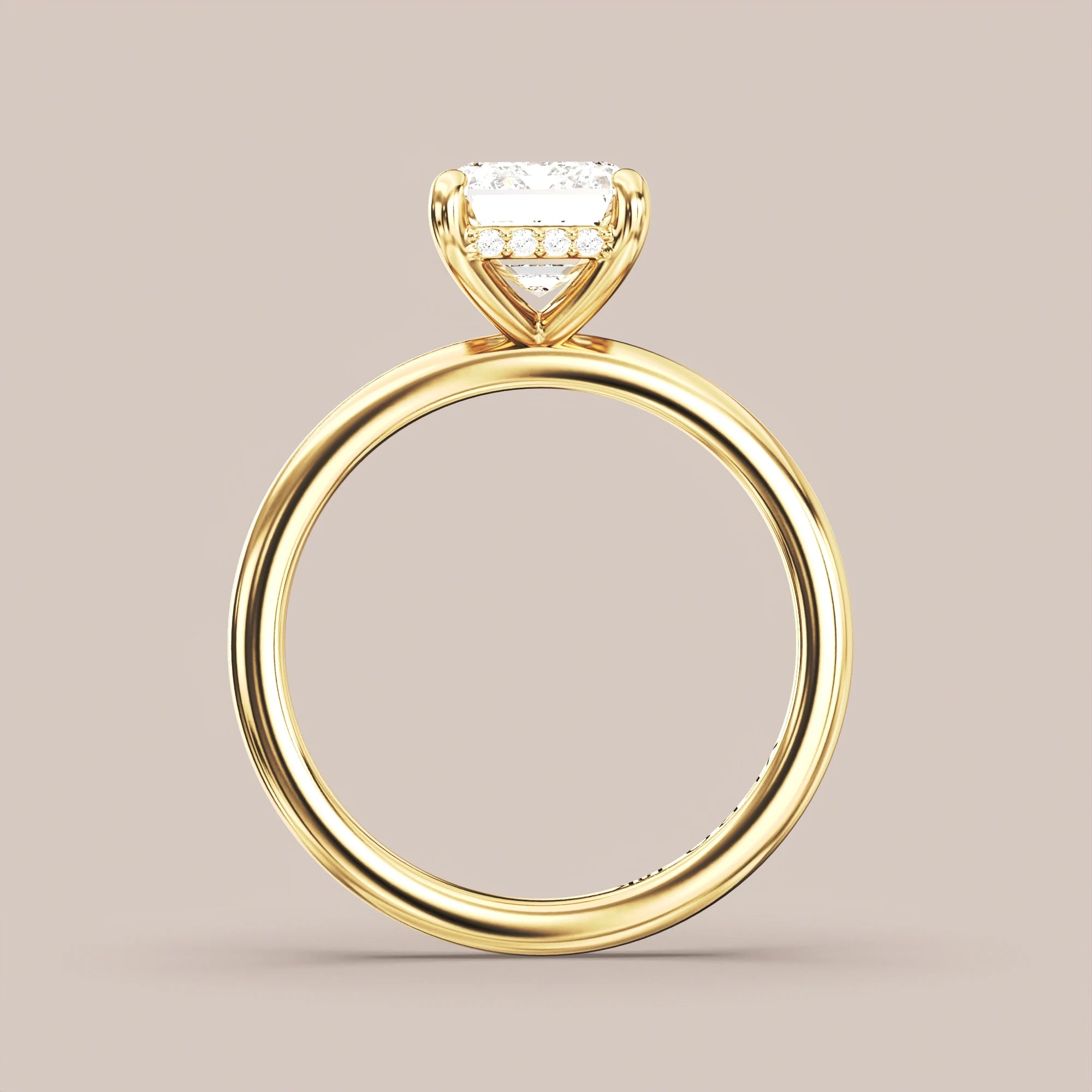 Emerald - Yellow gold