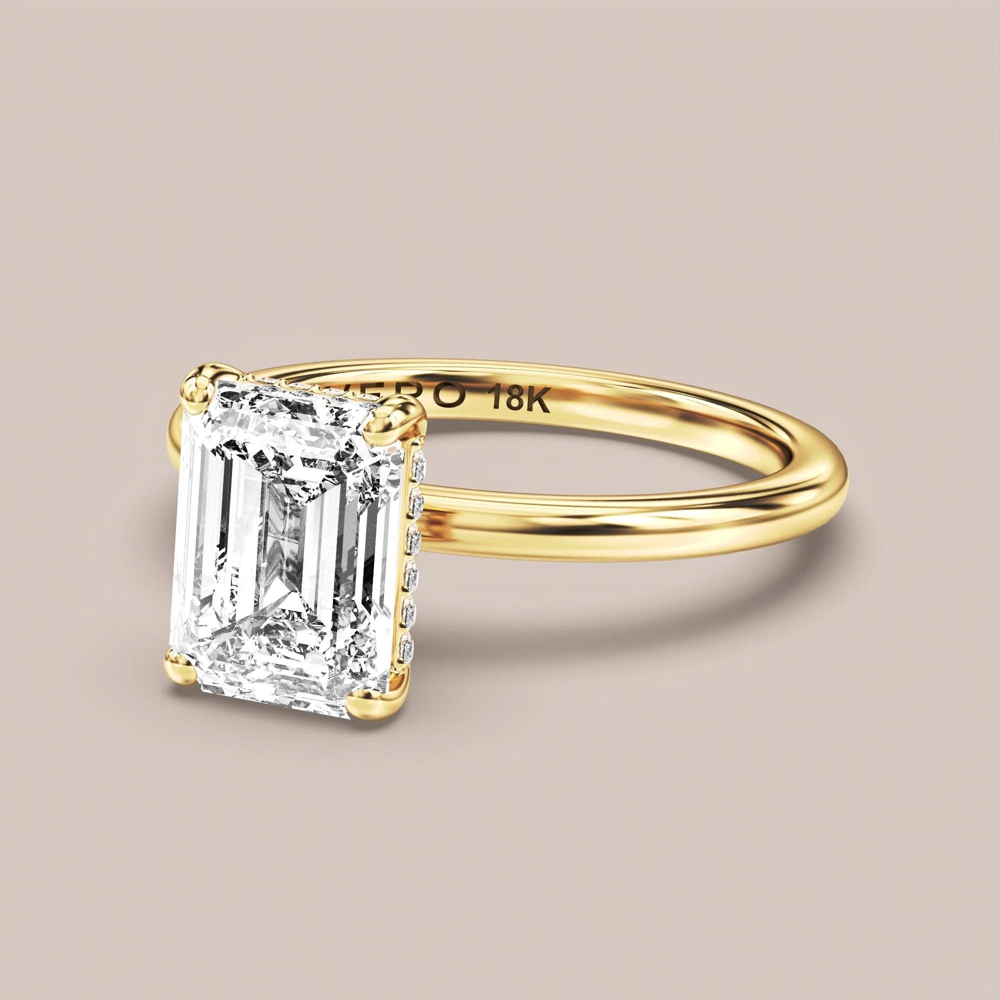 Emerald - Yellow gold