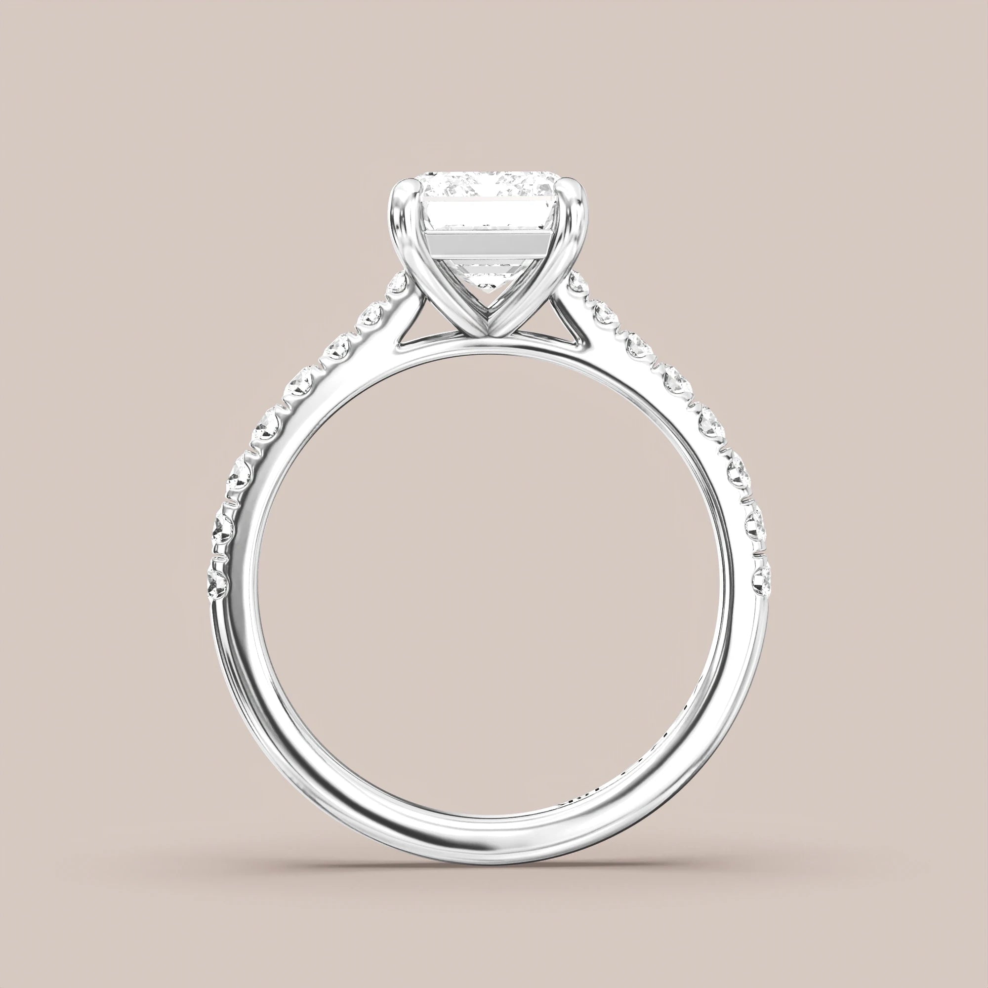 Emerald - White gold