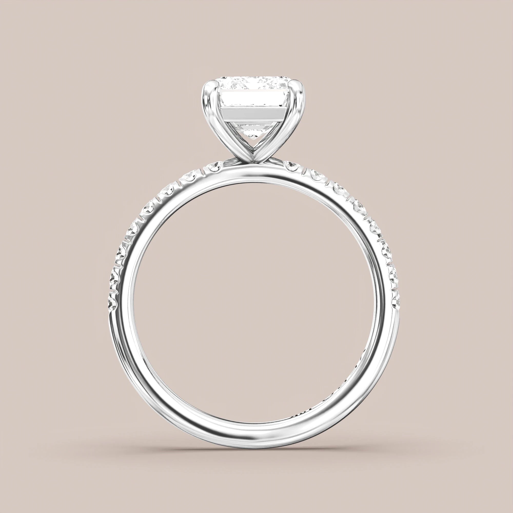 Emerald - White gold