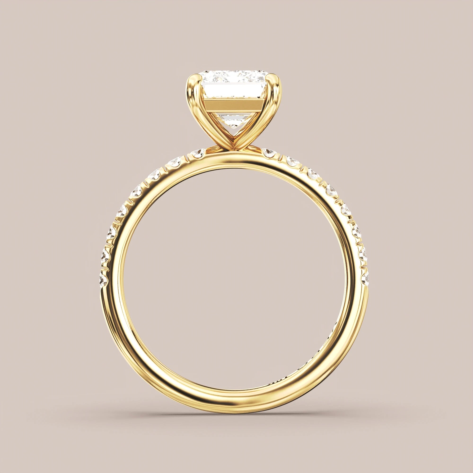 Emerald - Yellow gold