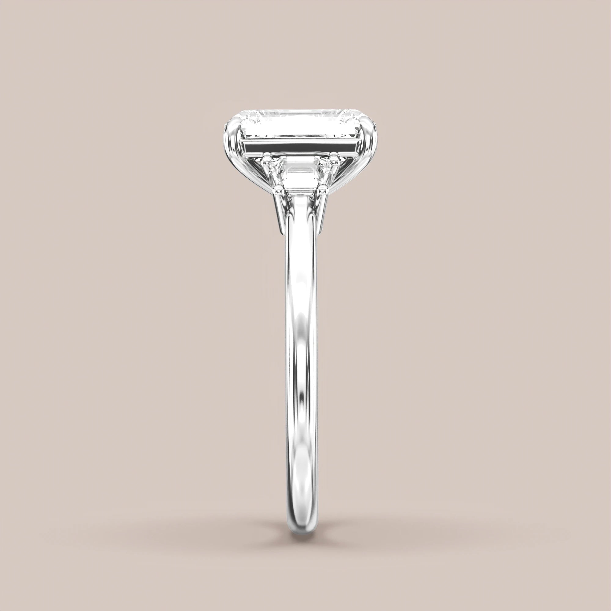 Emerald - White gold