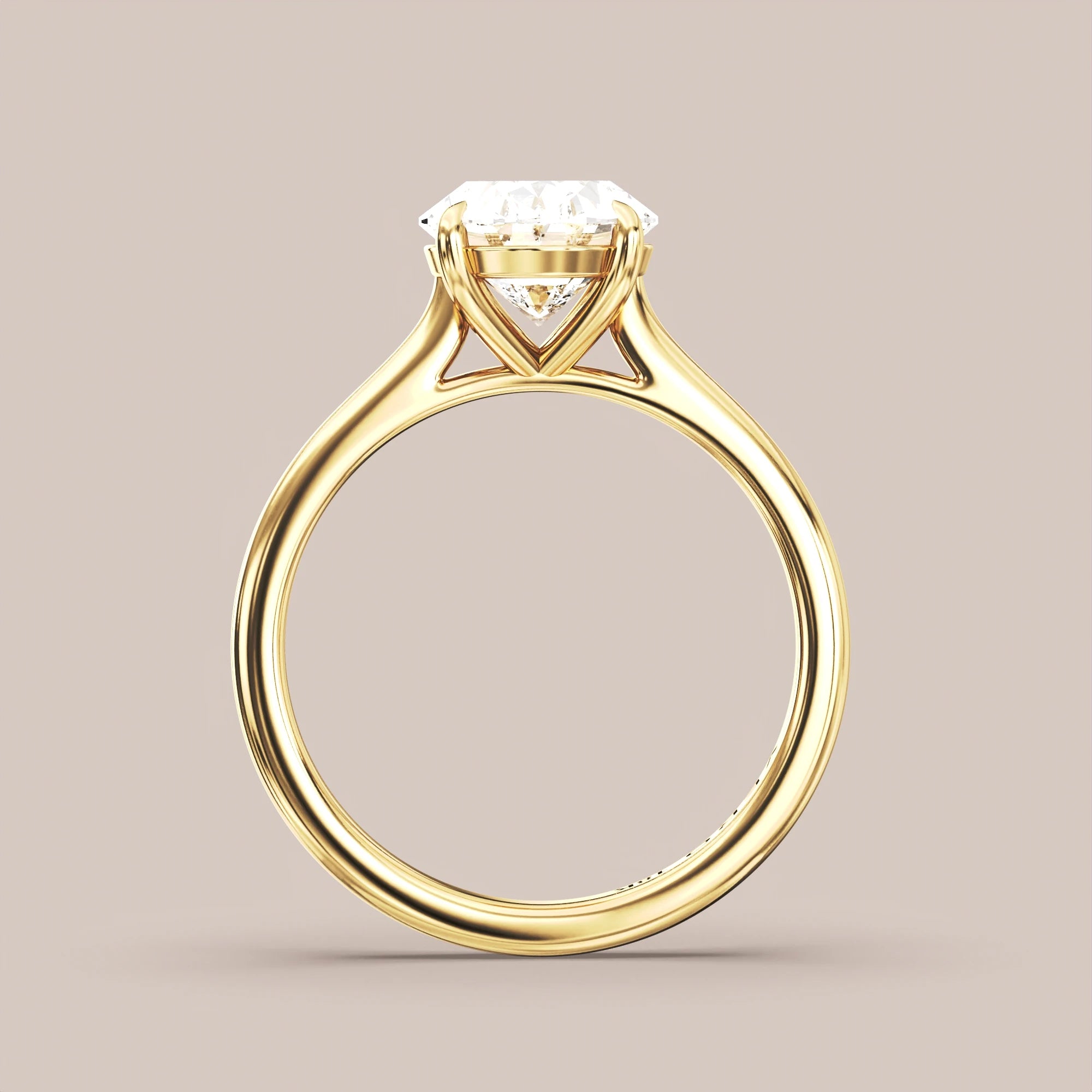 Oval - Yellow gold