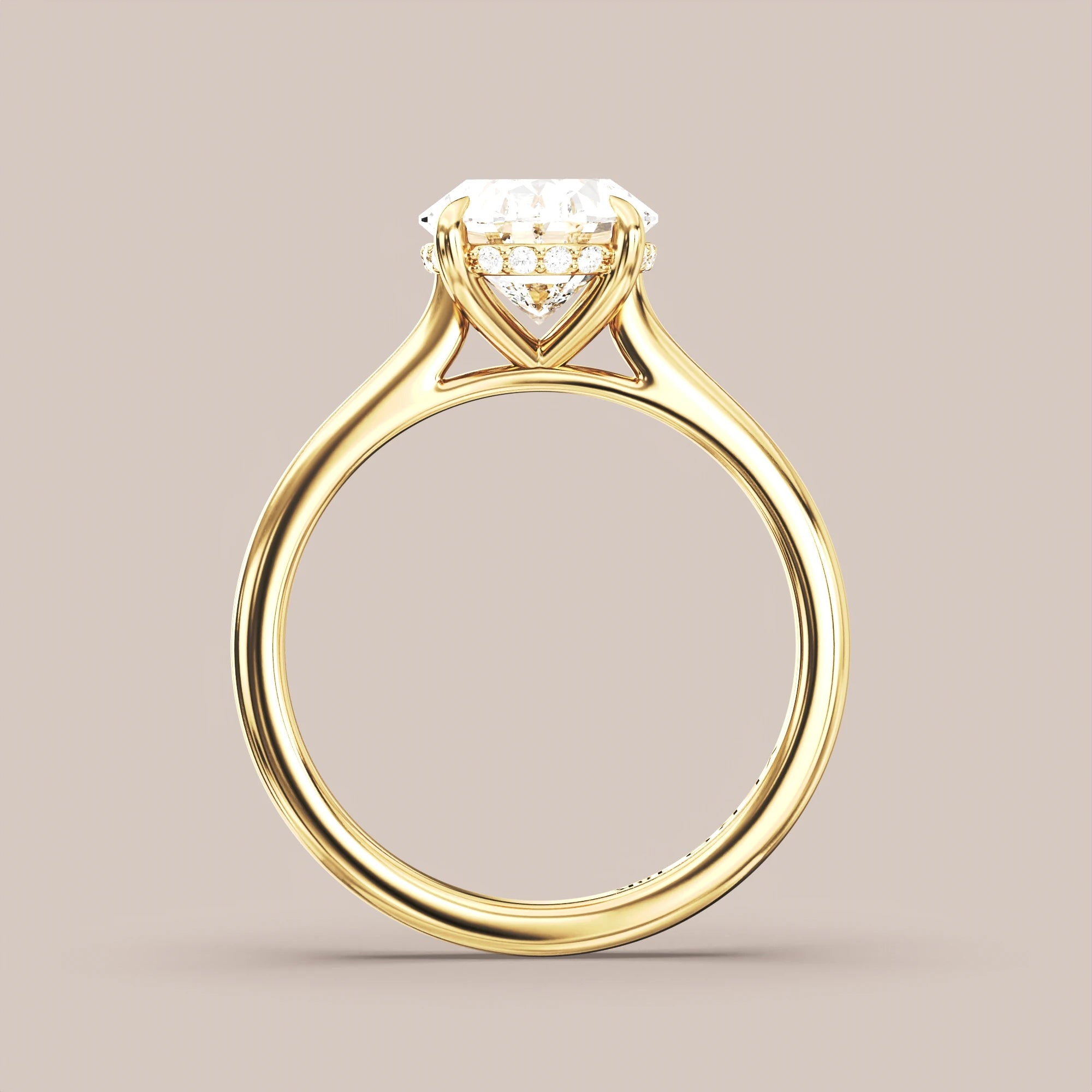 Oval - Yellow gold