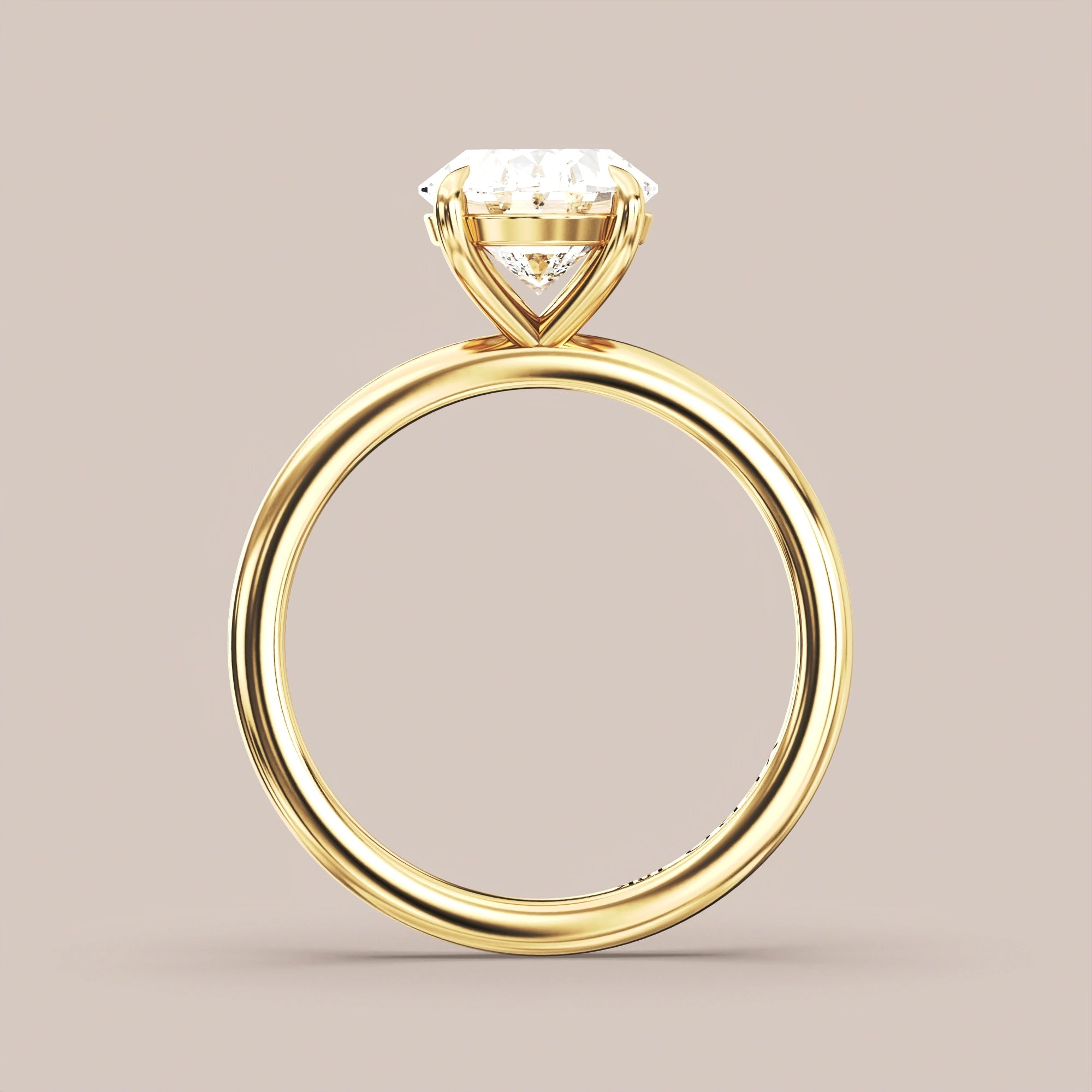 Oval - Yellow gold