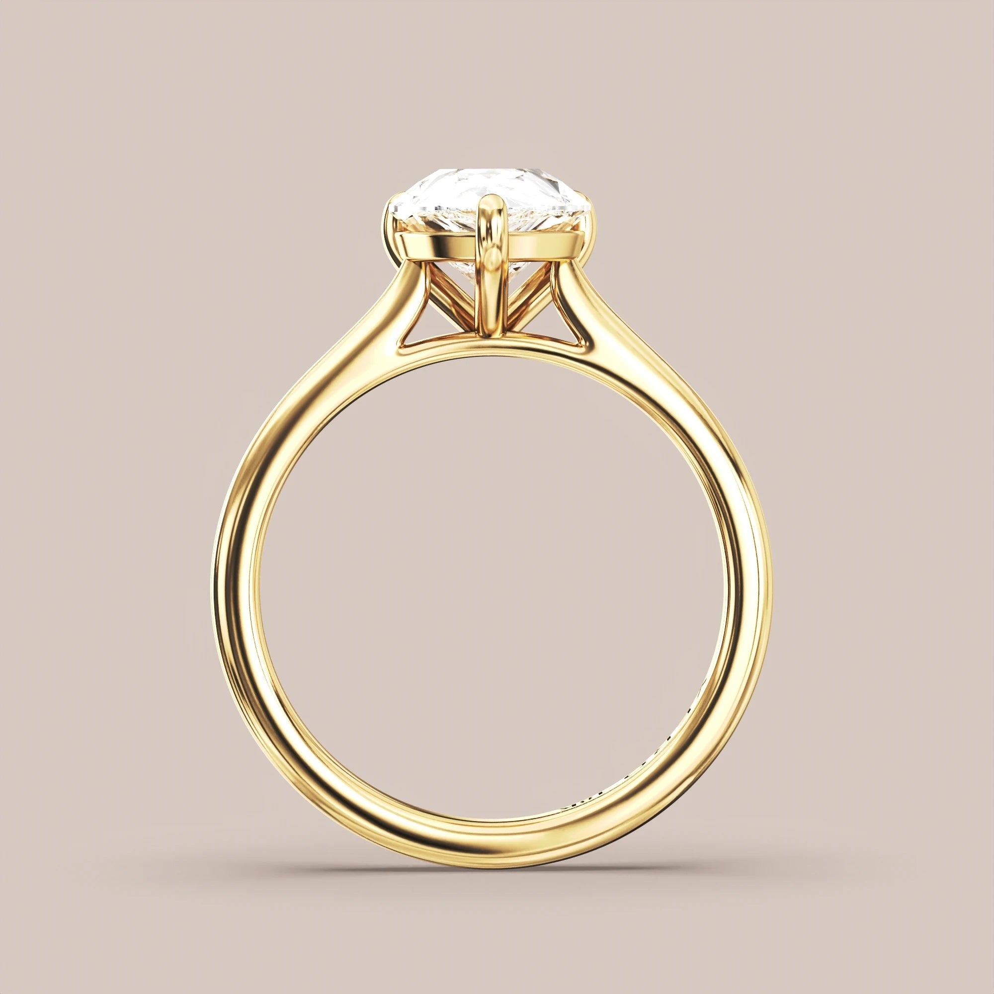 Pear - Yellow gold