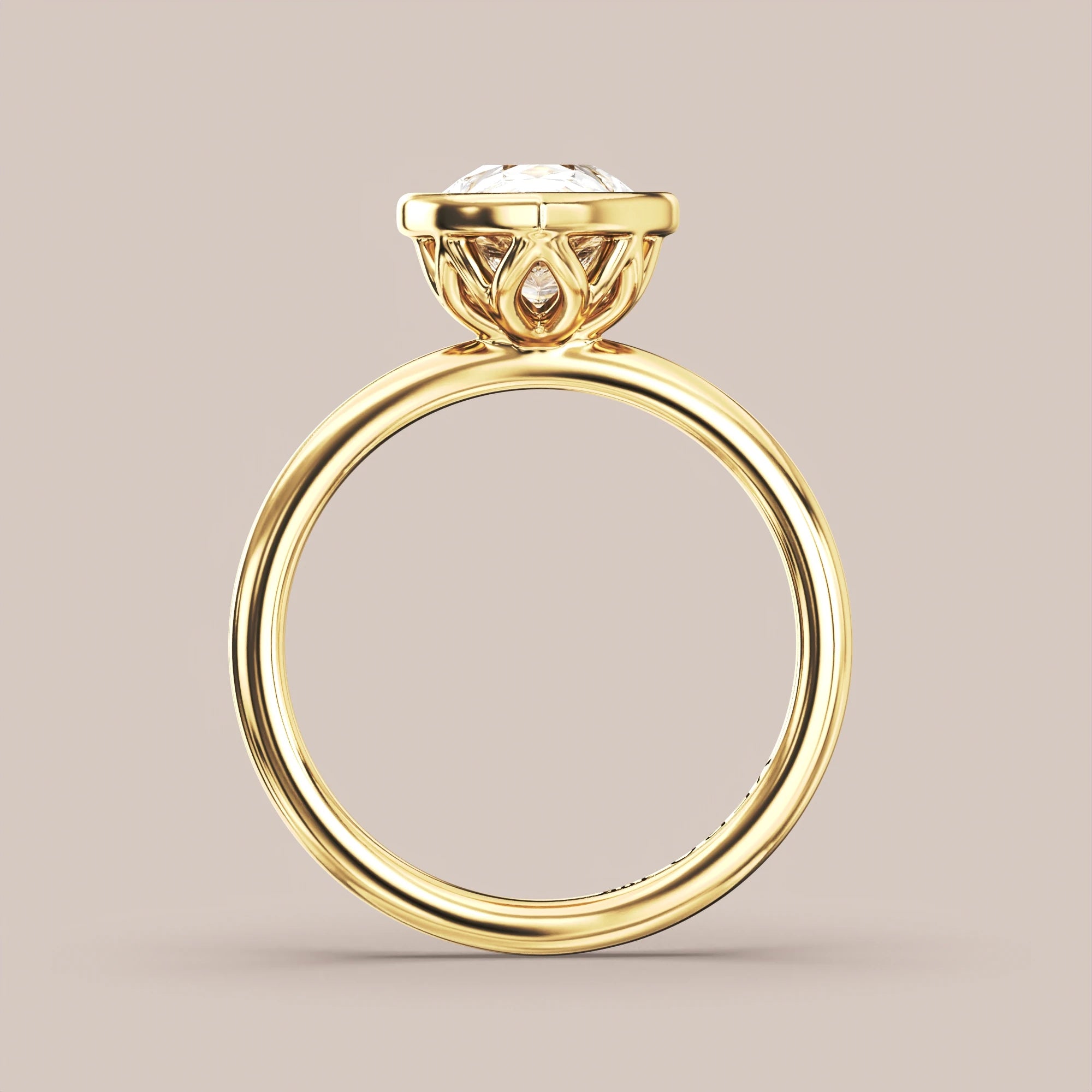 Pear - Yellow gold