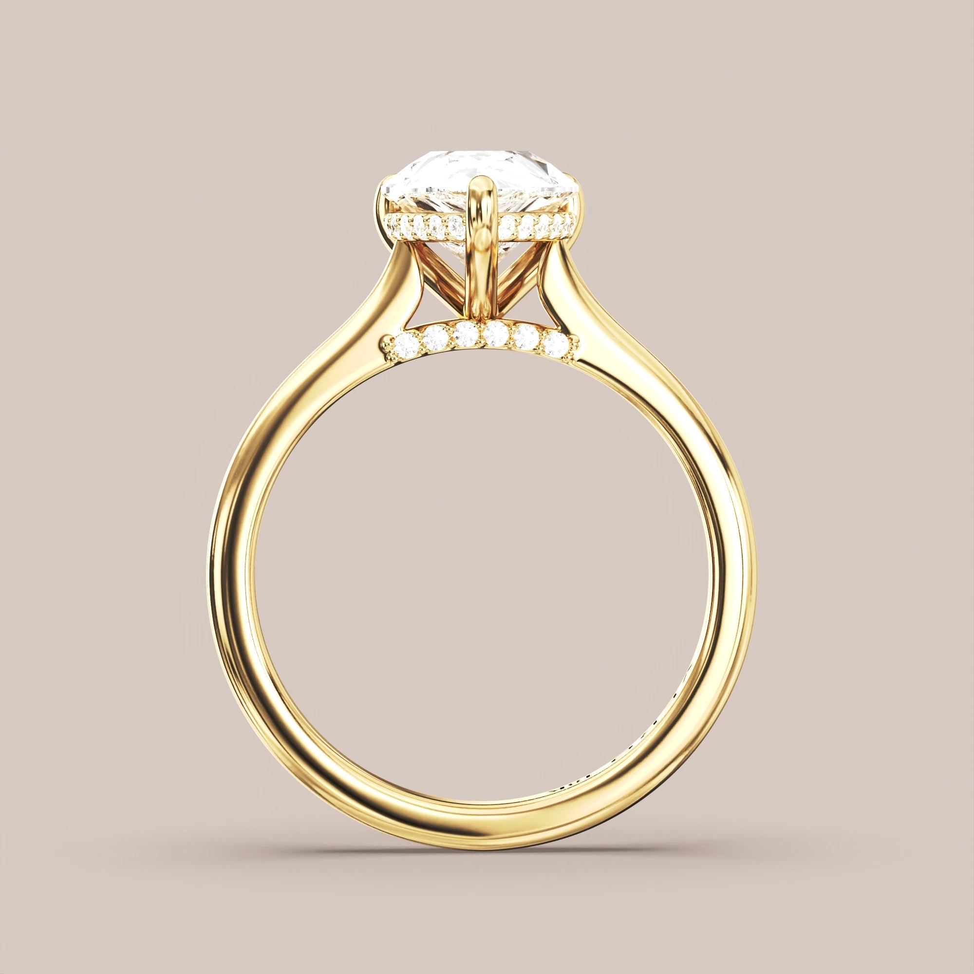 Pear - Yellow gold