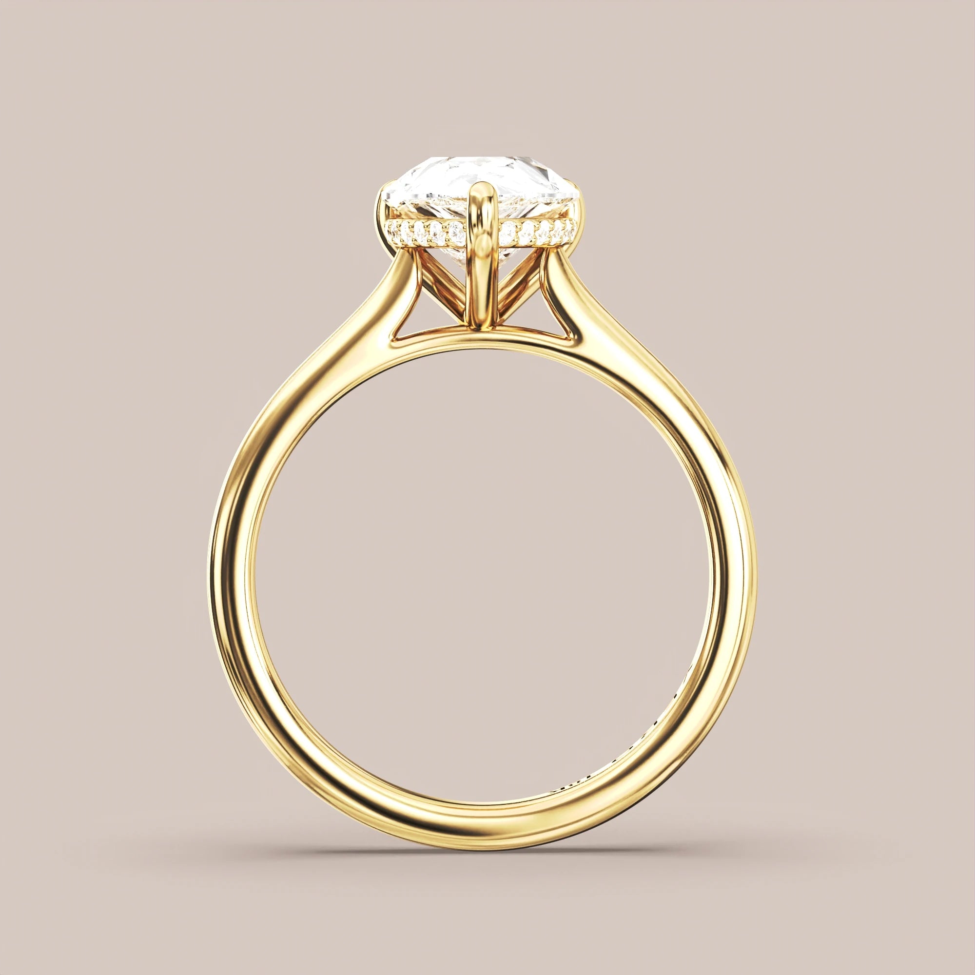 Pear - Yellow gold