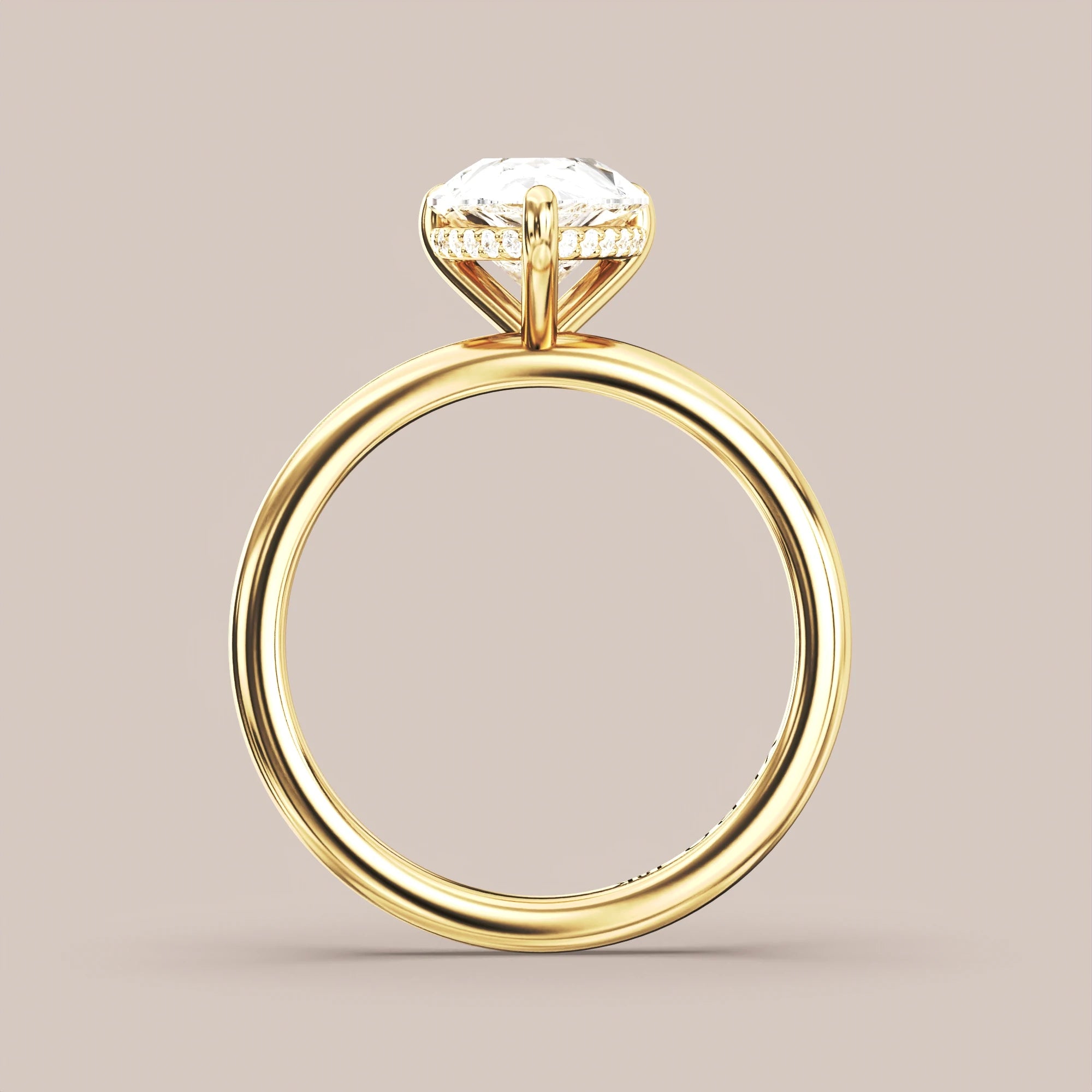 Pear - Yellow gold