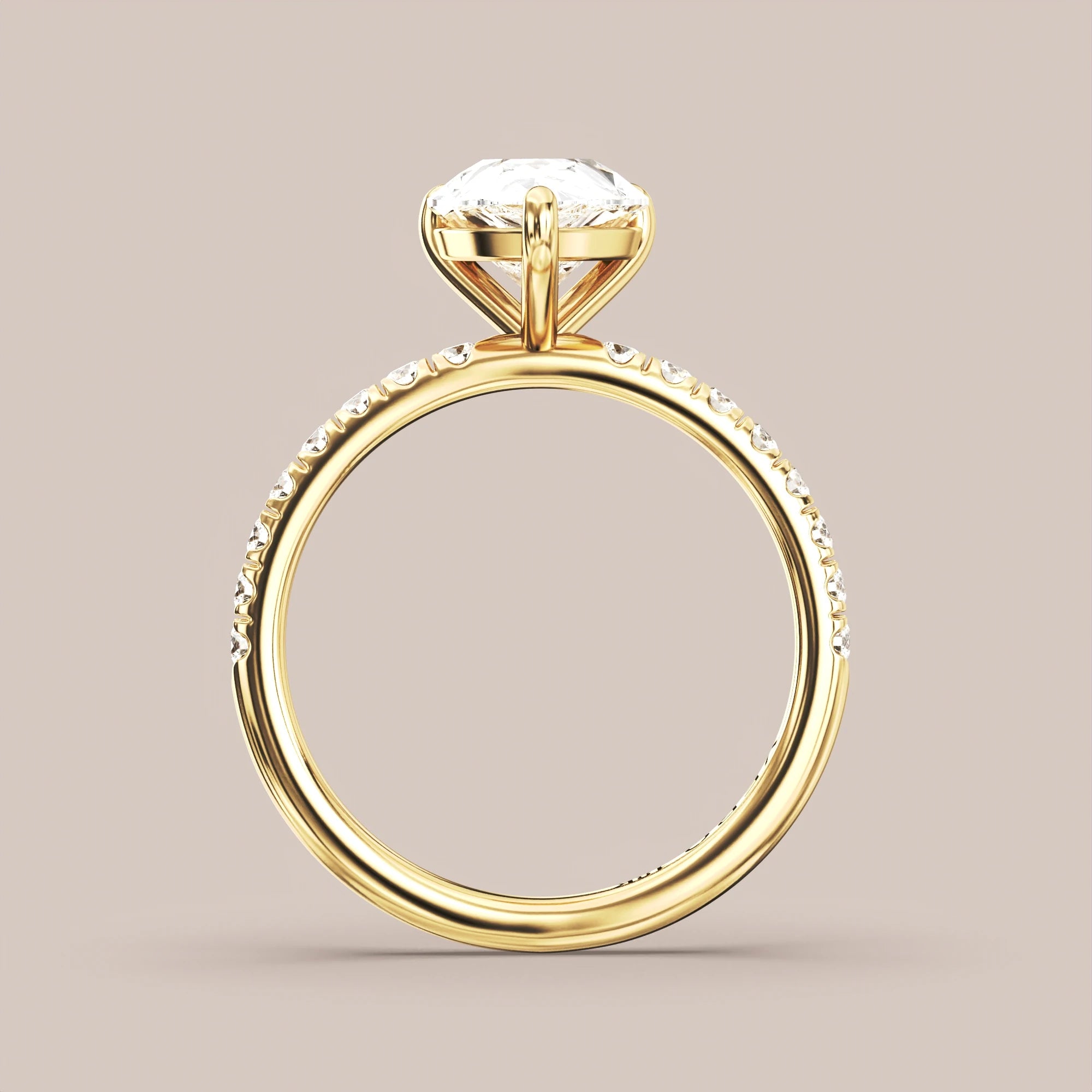 Pear - Yellow gold