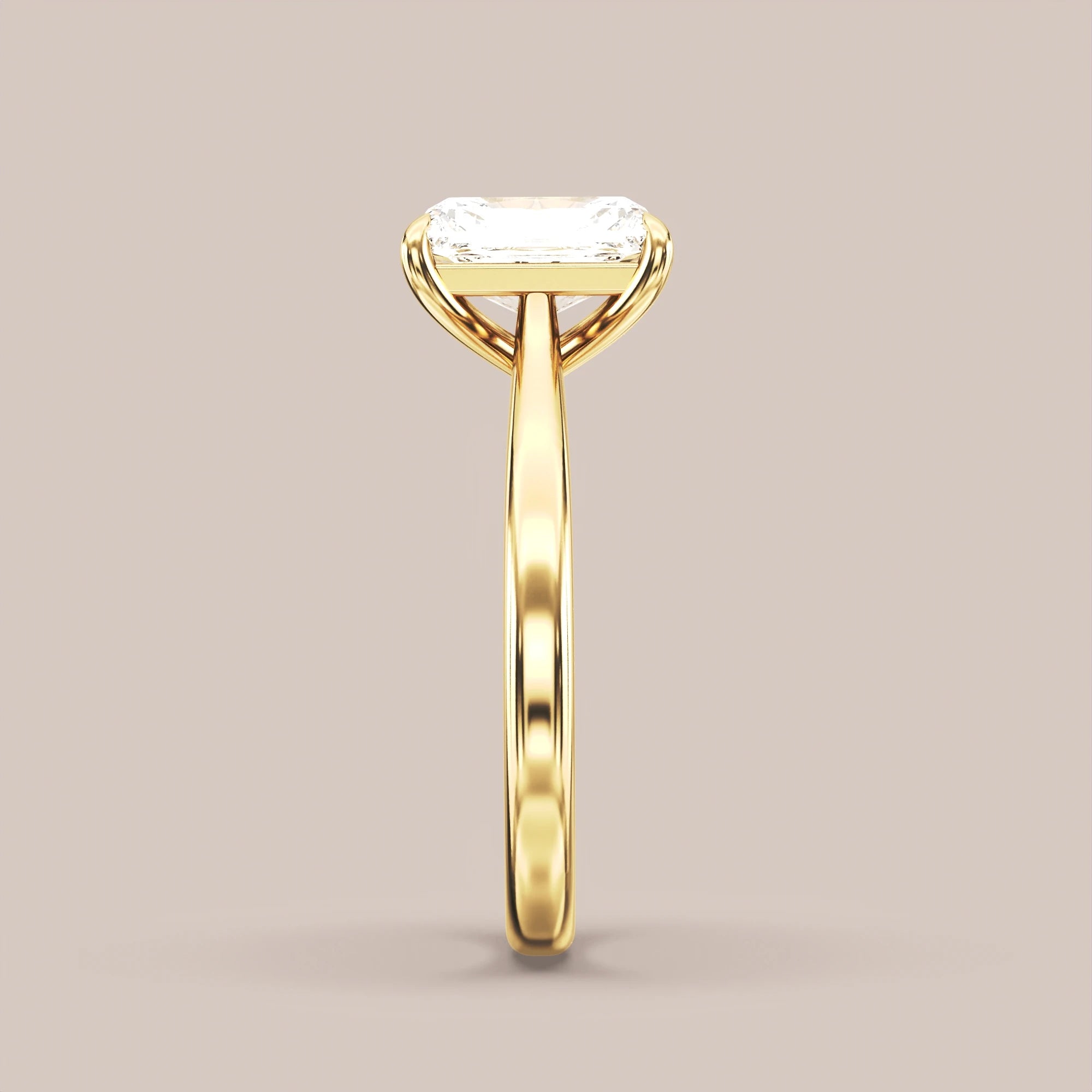 Radiant - Yellow gold