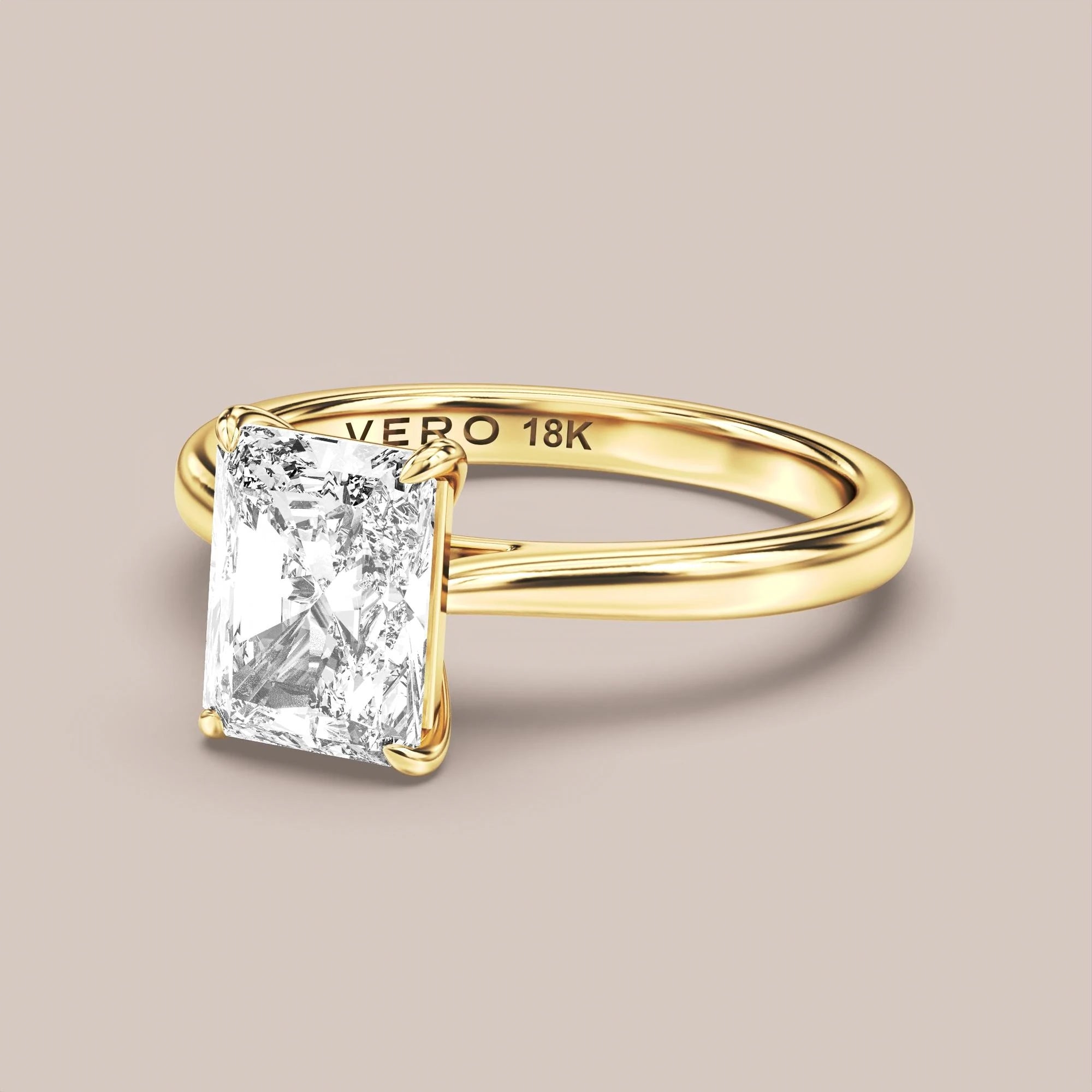 Radiant - Yellow gold