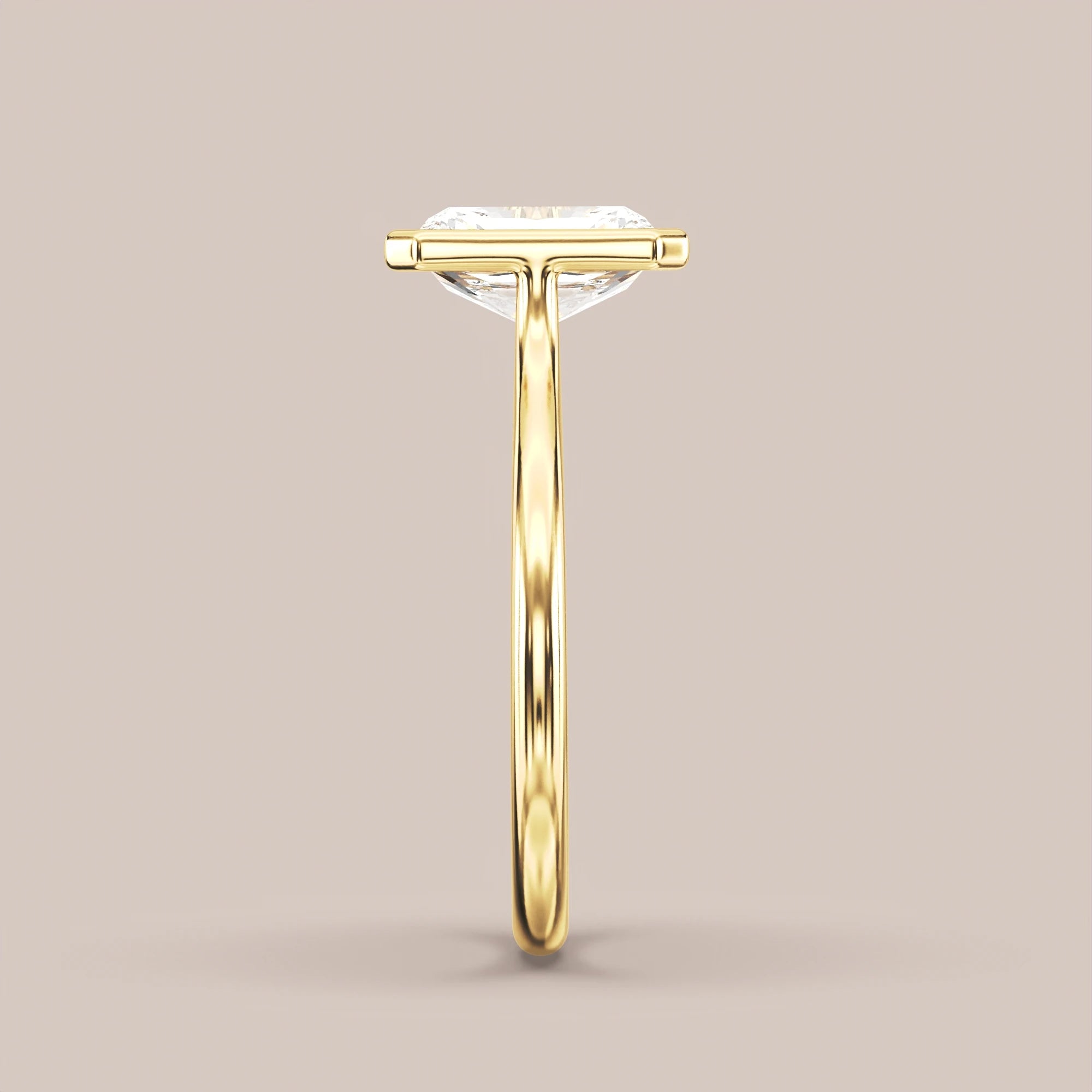 Radiant - Yellow gold