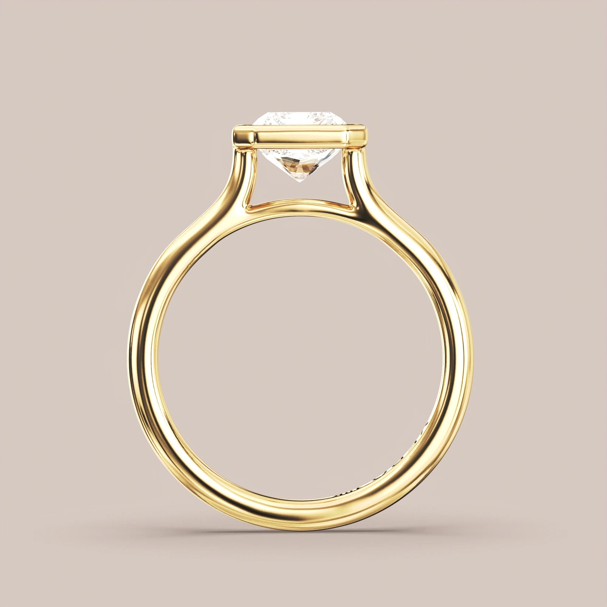 Radiant - Yellow gold