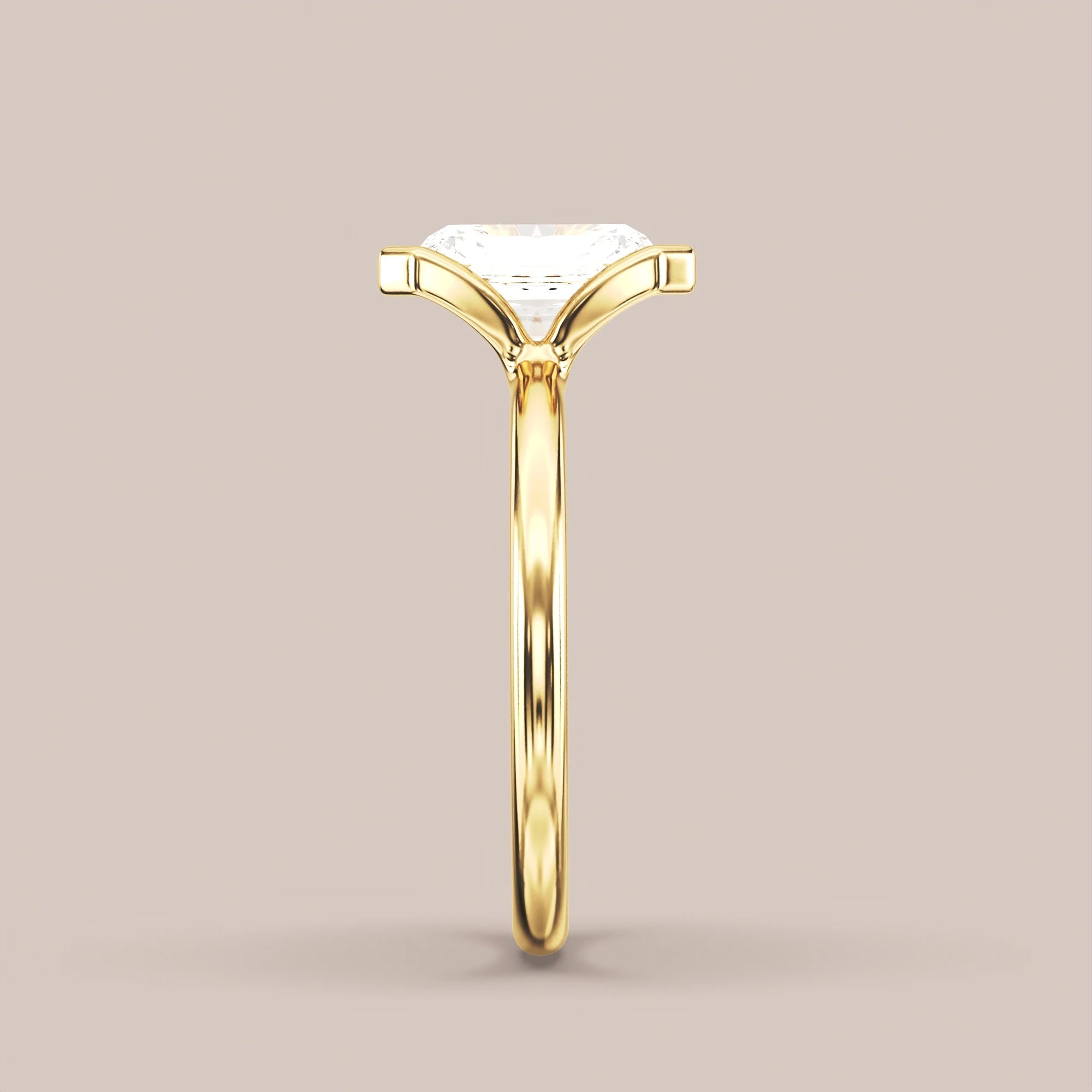 Radiant - Yellow gold