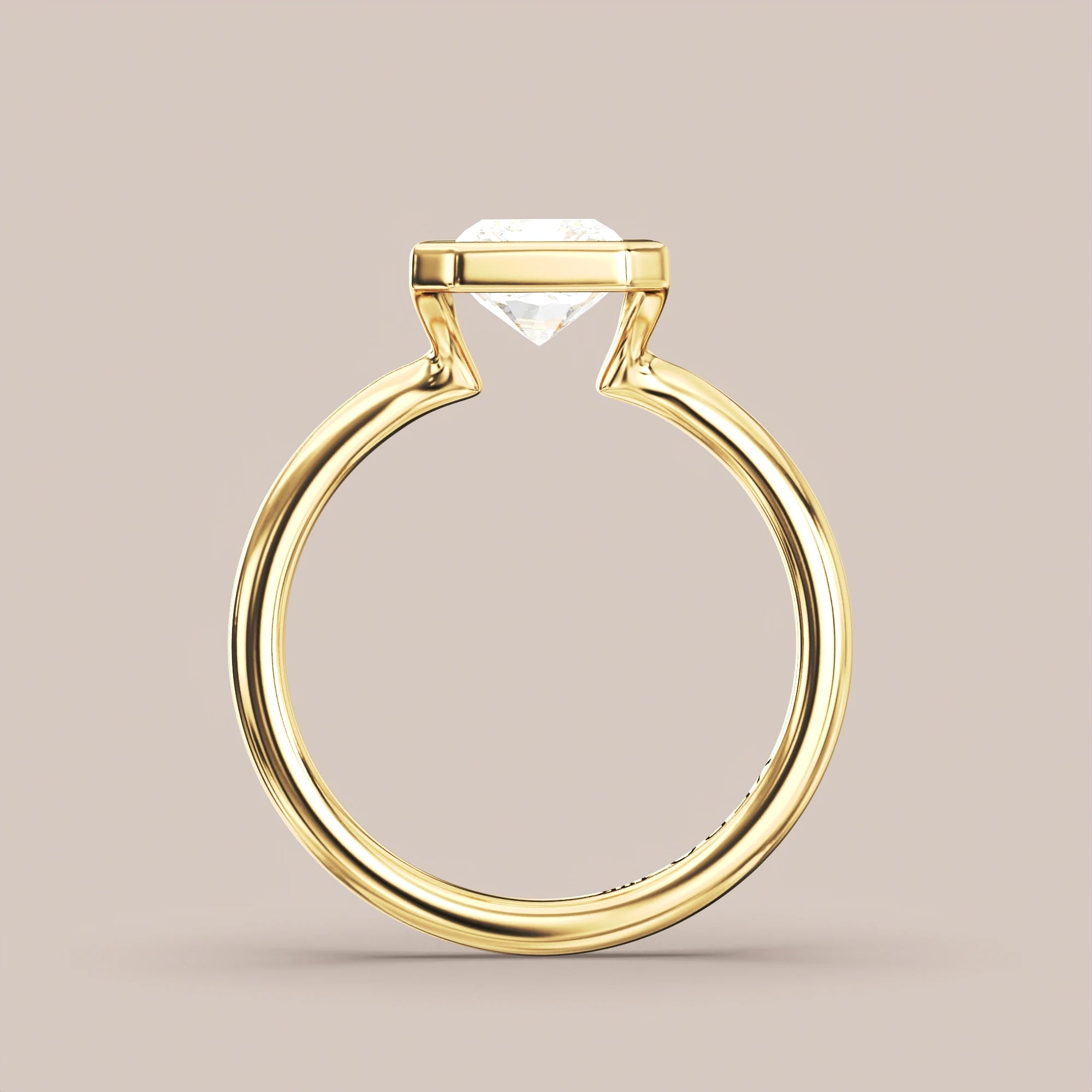 Radiant - Yellow gold