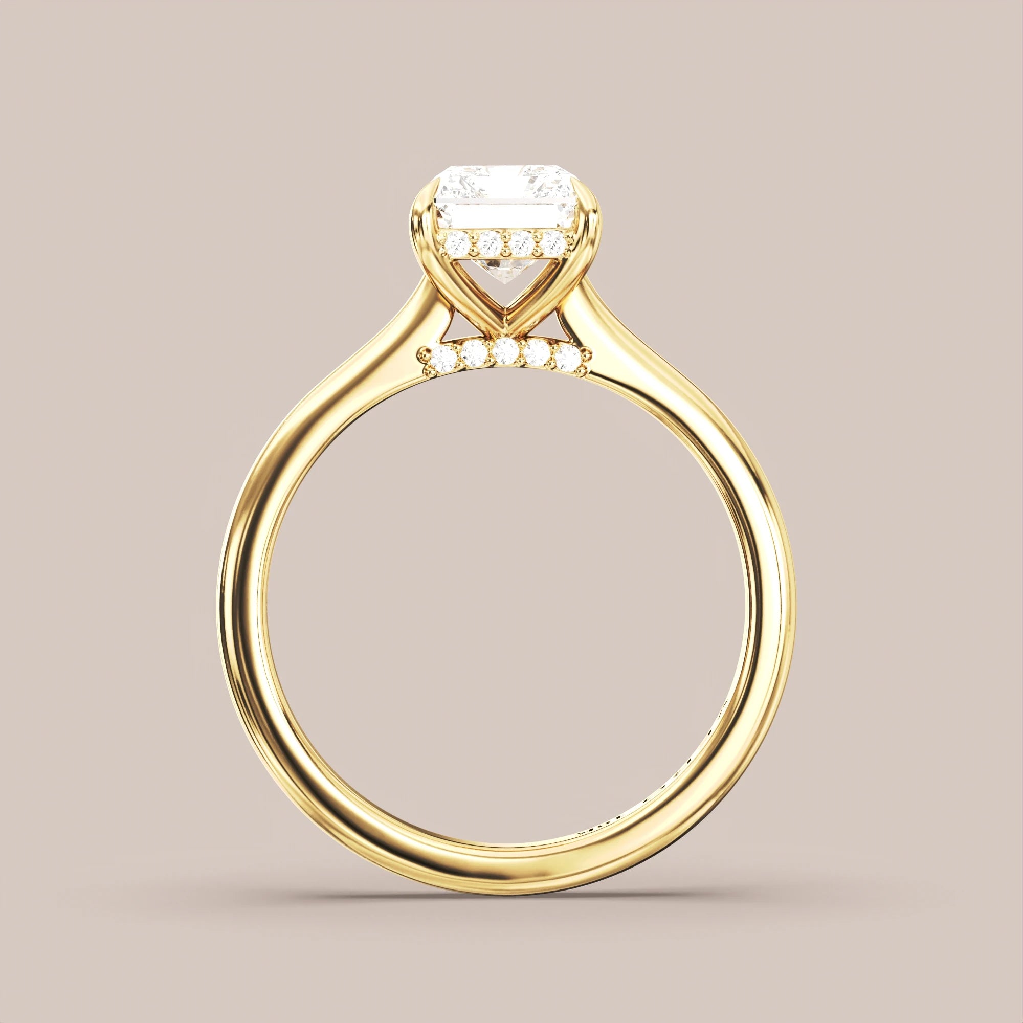 Radiant - Yellow gold