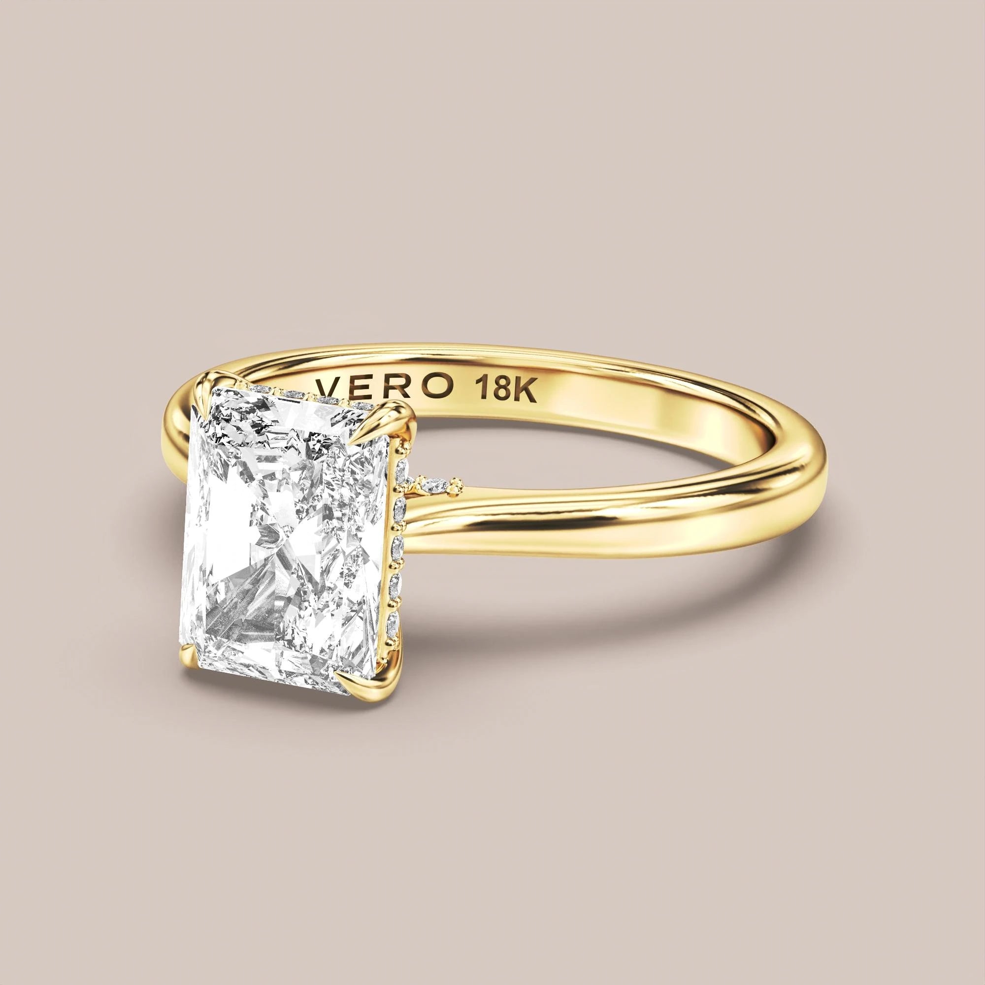 Radiant - Yellow gold