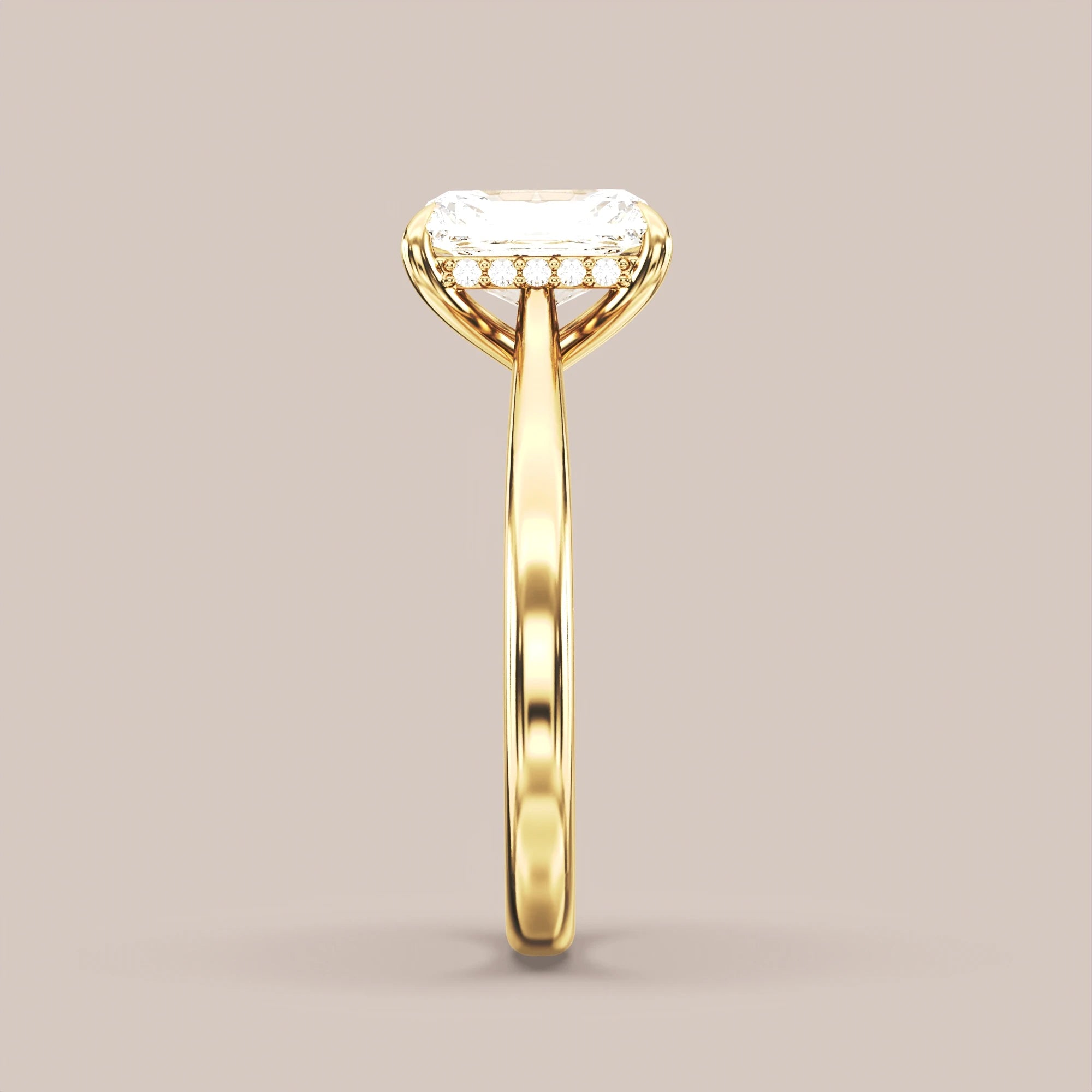 Radiant - Yellow gold