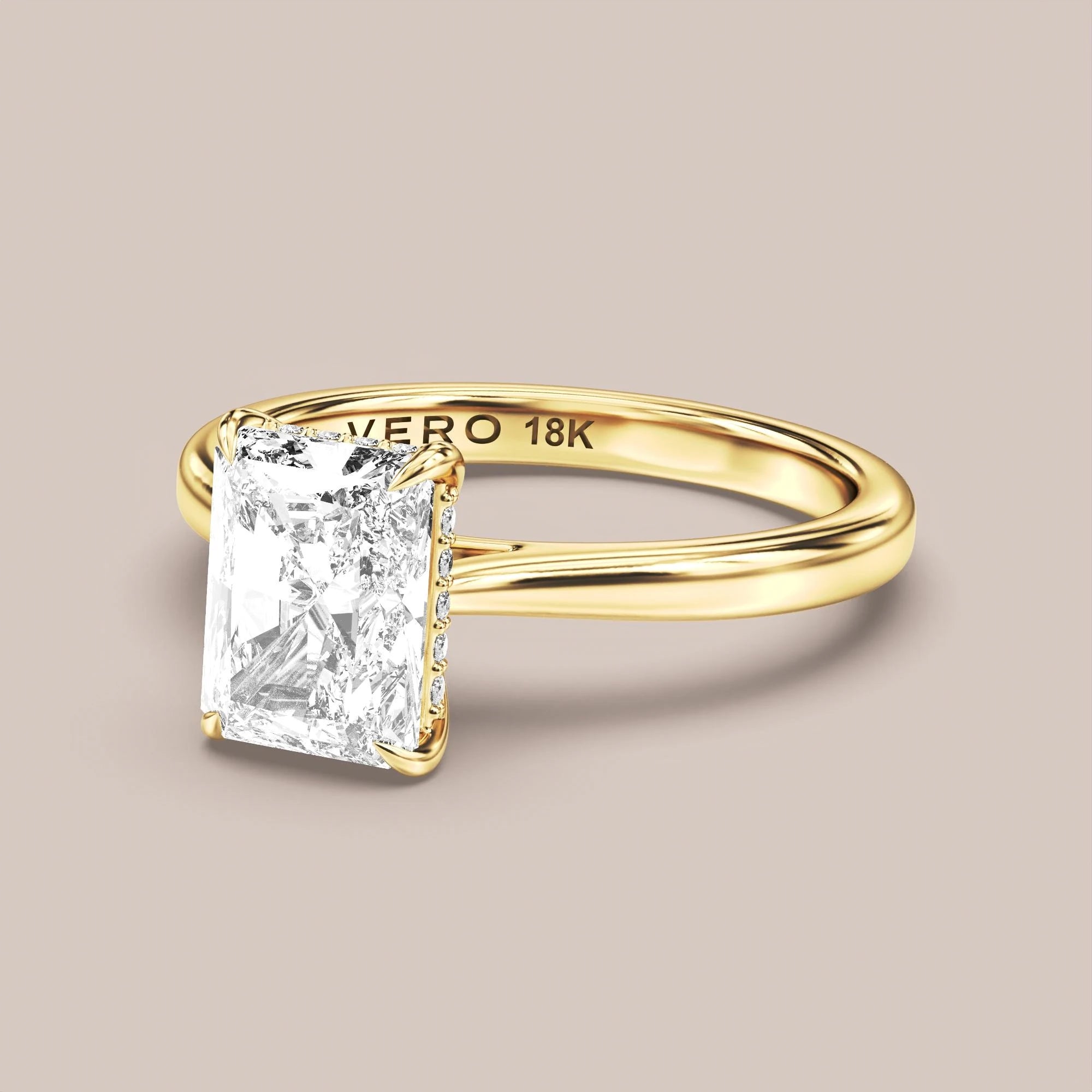 Radiant - Yellow gold