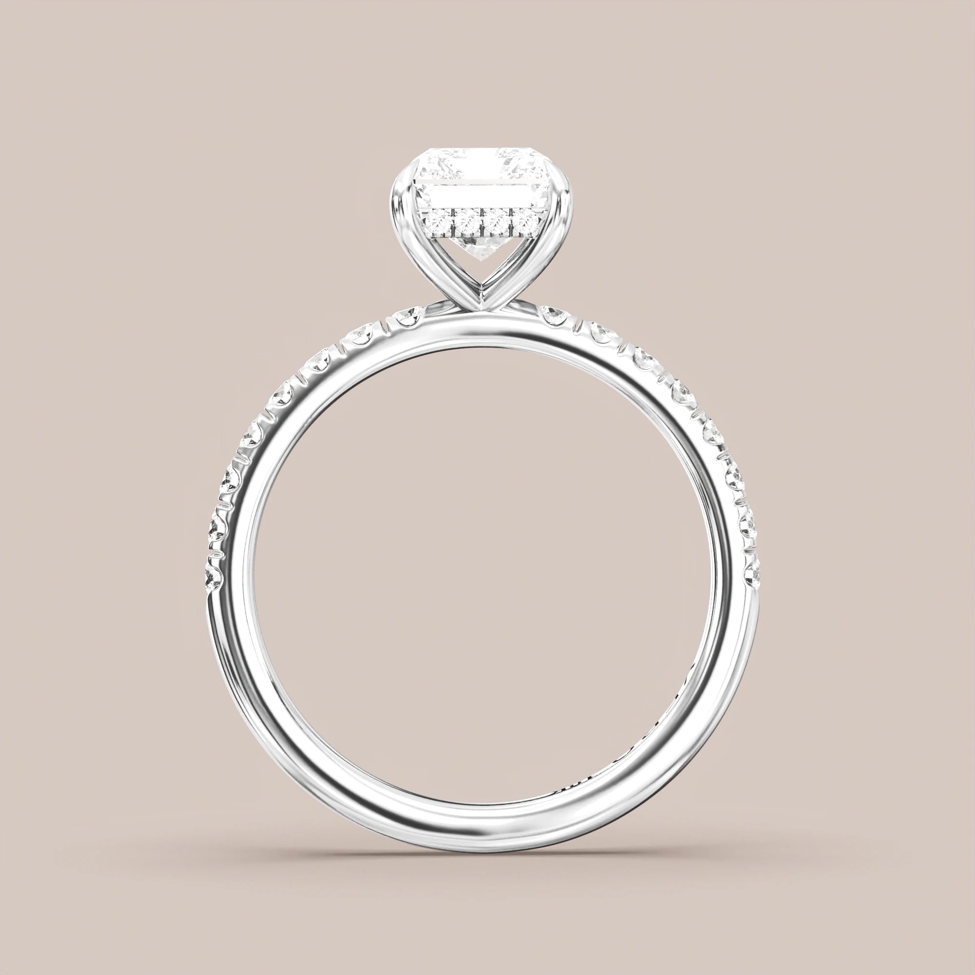 Elongated - White gold