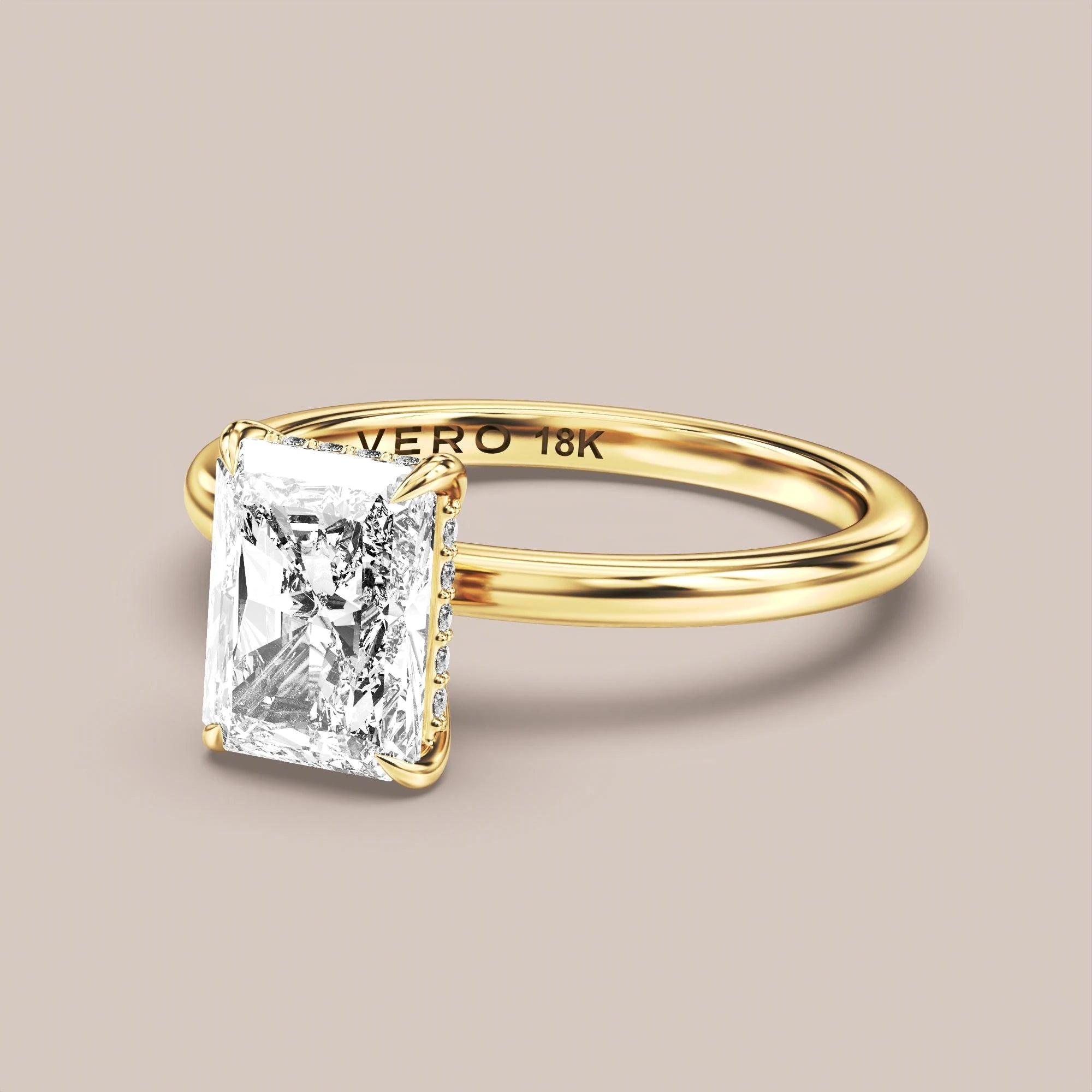 Radiant - Yellow gold