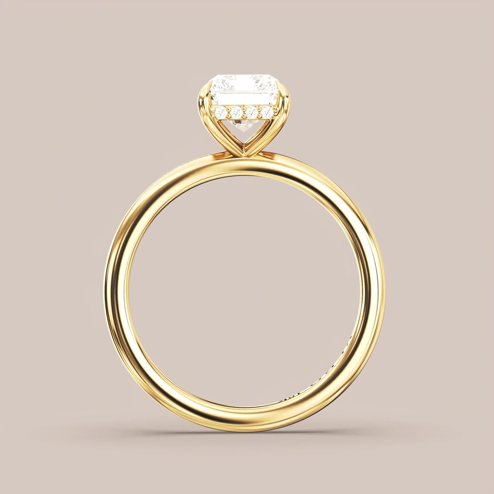 Radiant - Yellow gold