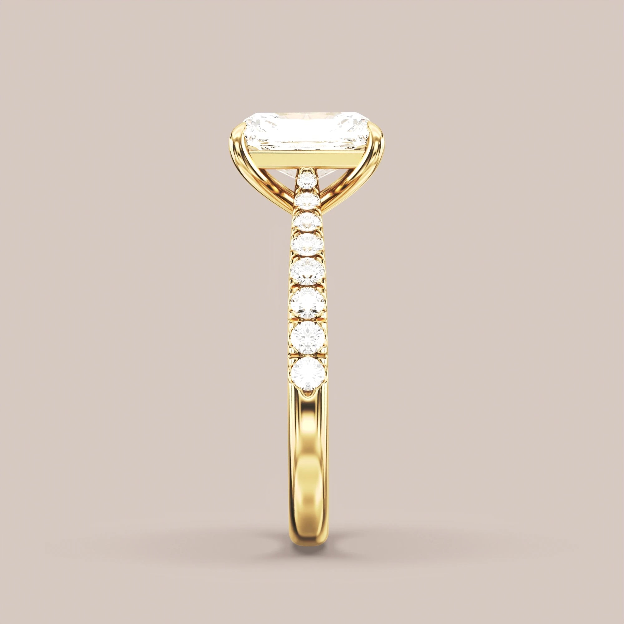 Radiant - Yellow gold