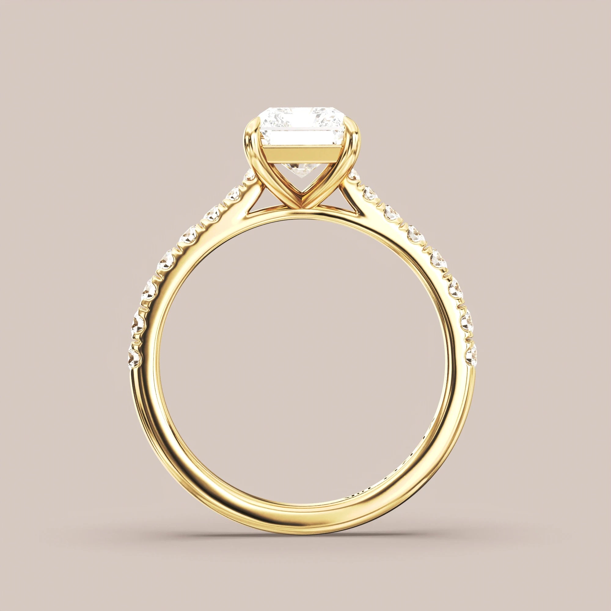 Radiant - Yellow gold