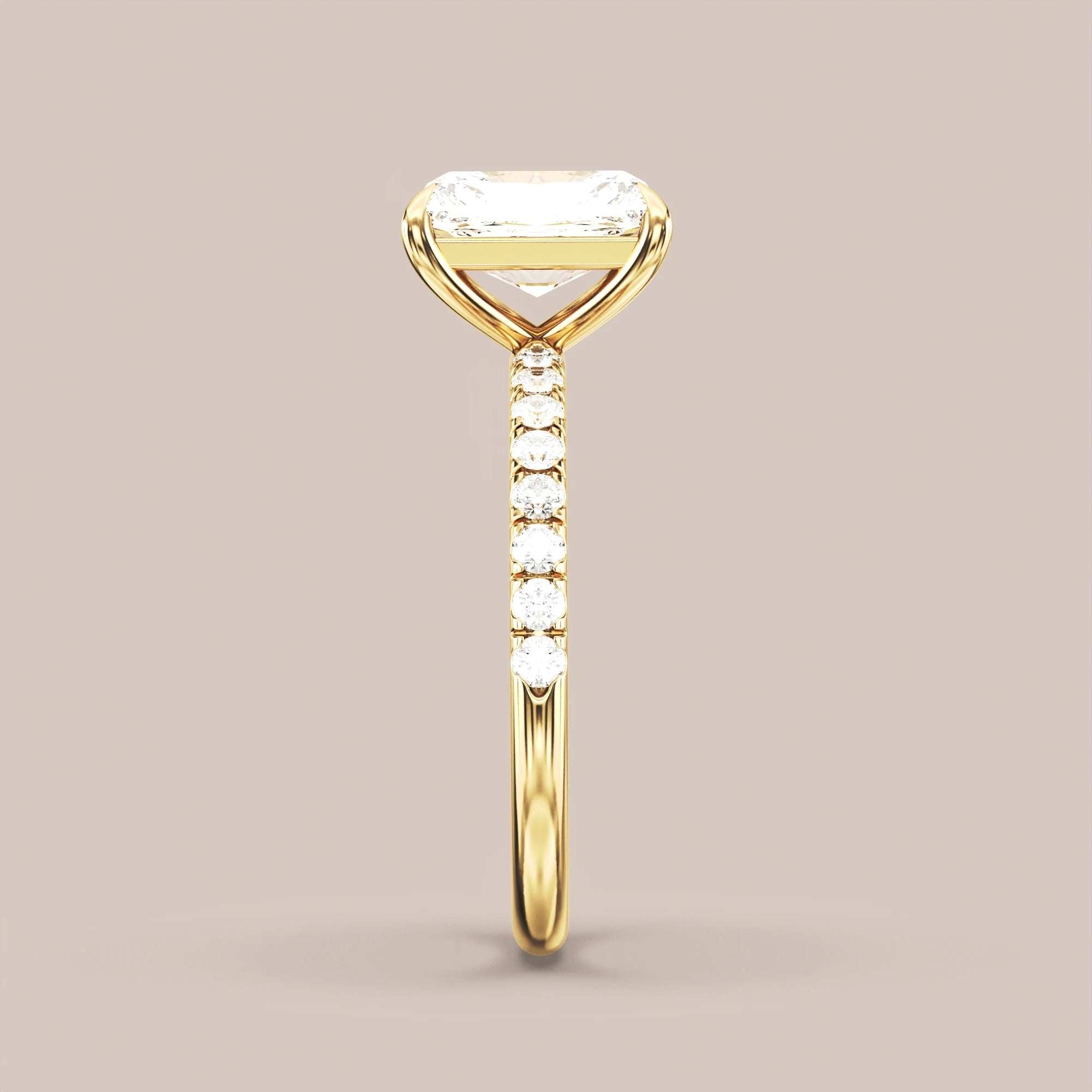 Radiant - Yellow gold