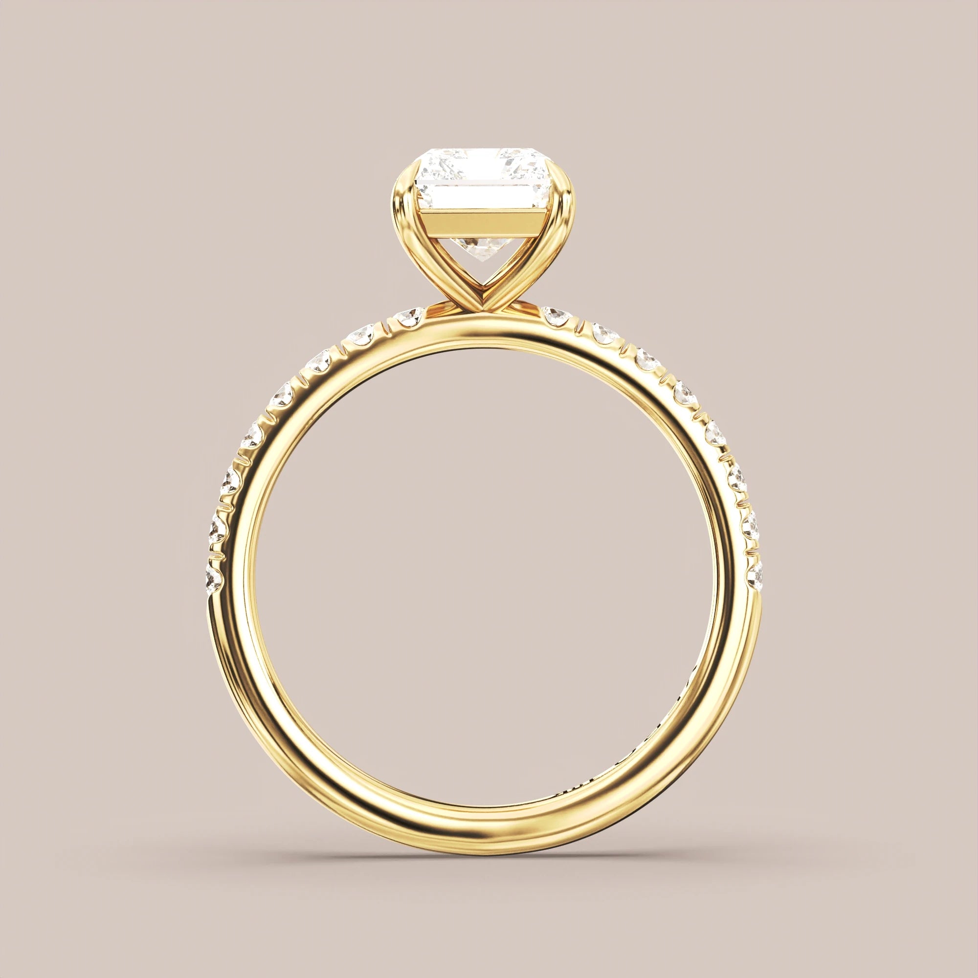 Radiant - Yellow gold