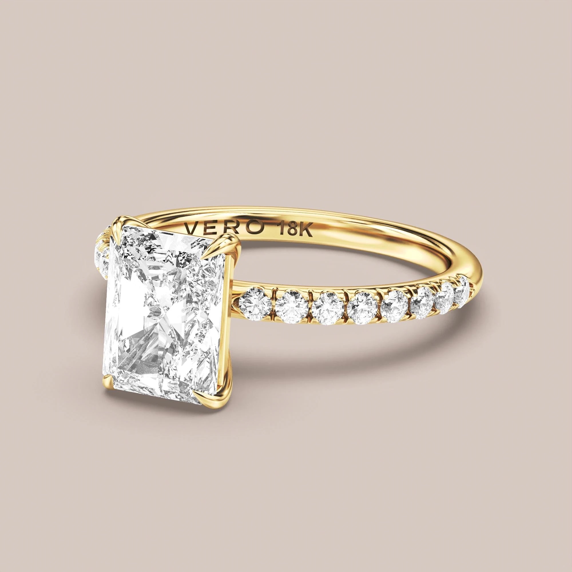 Radiant - Yellow gold