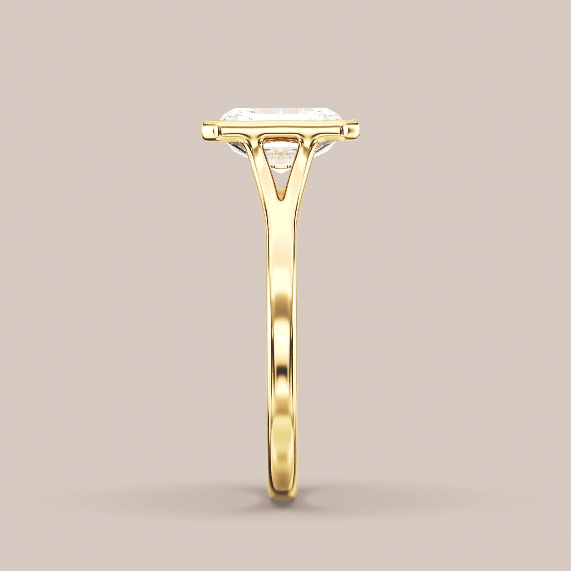 Radiant - Yellow gold