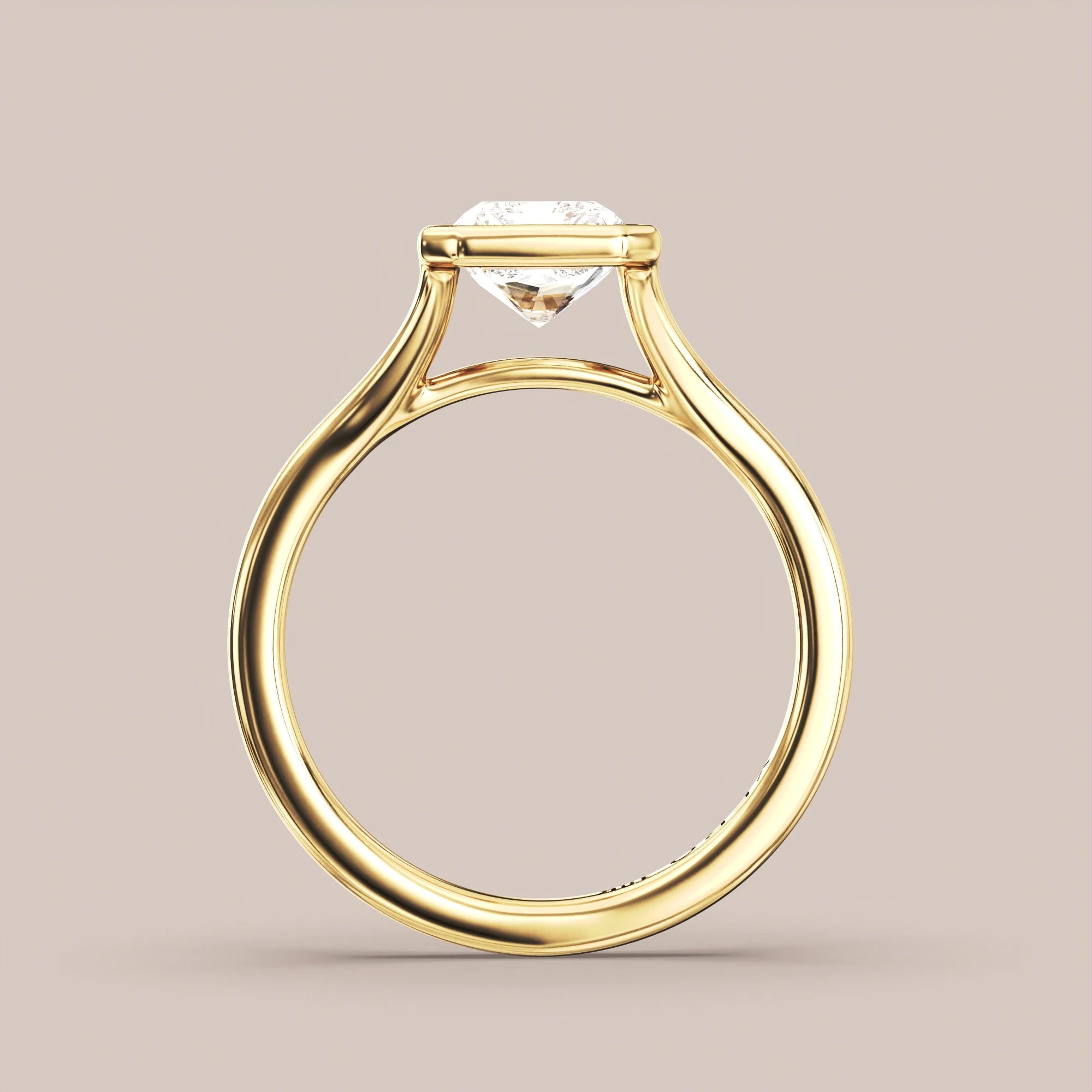 Radiant - Yellow gold