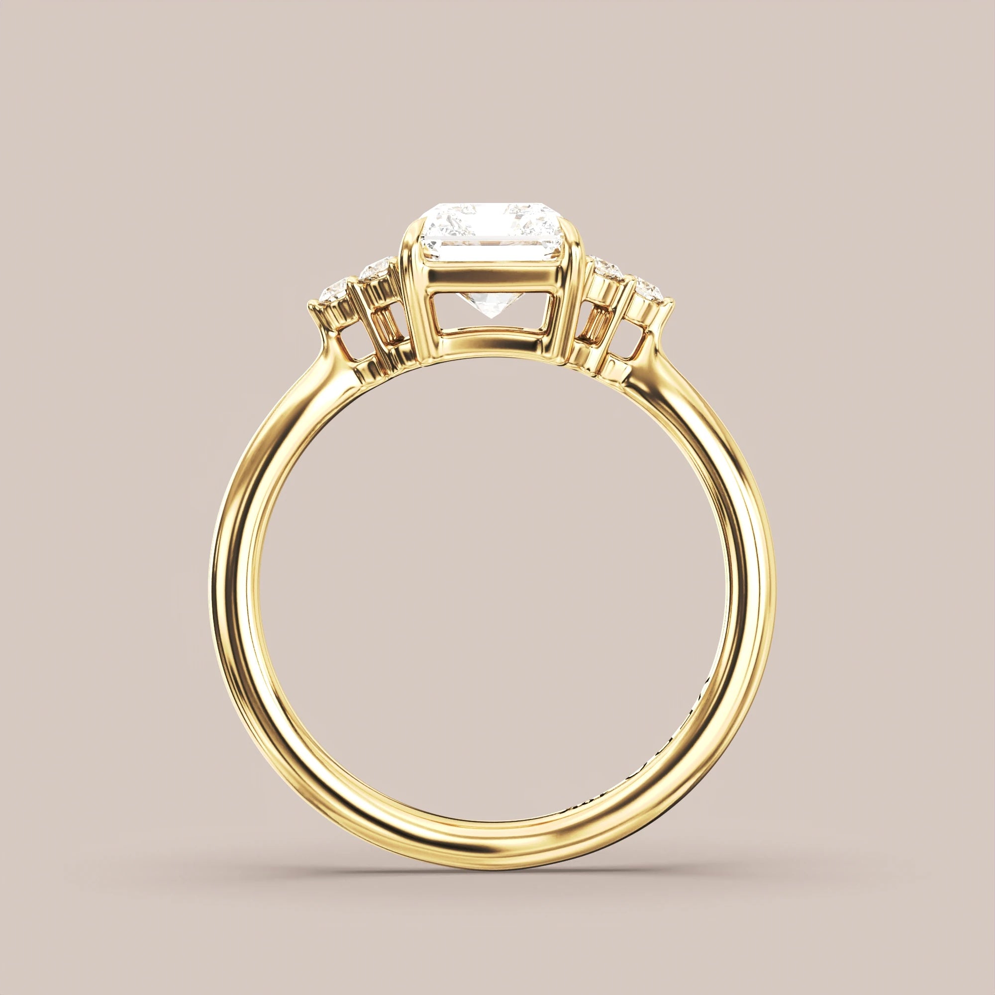 Radiant - Yellow gold