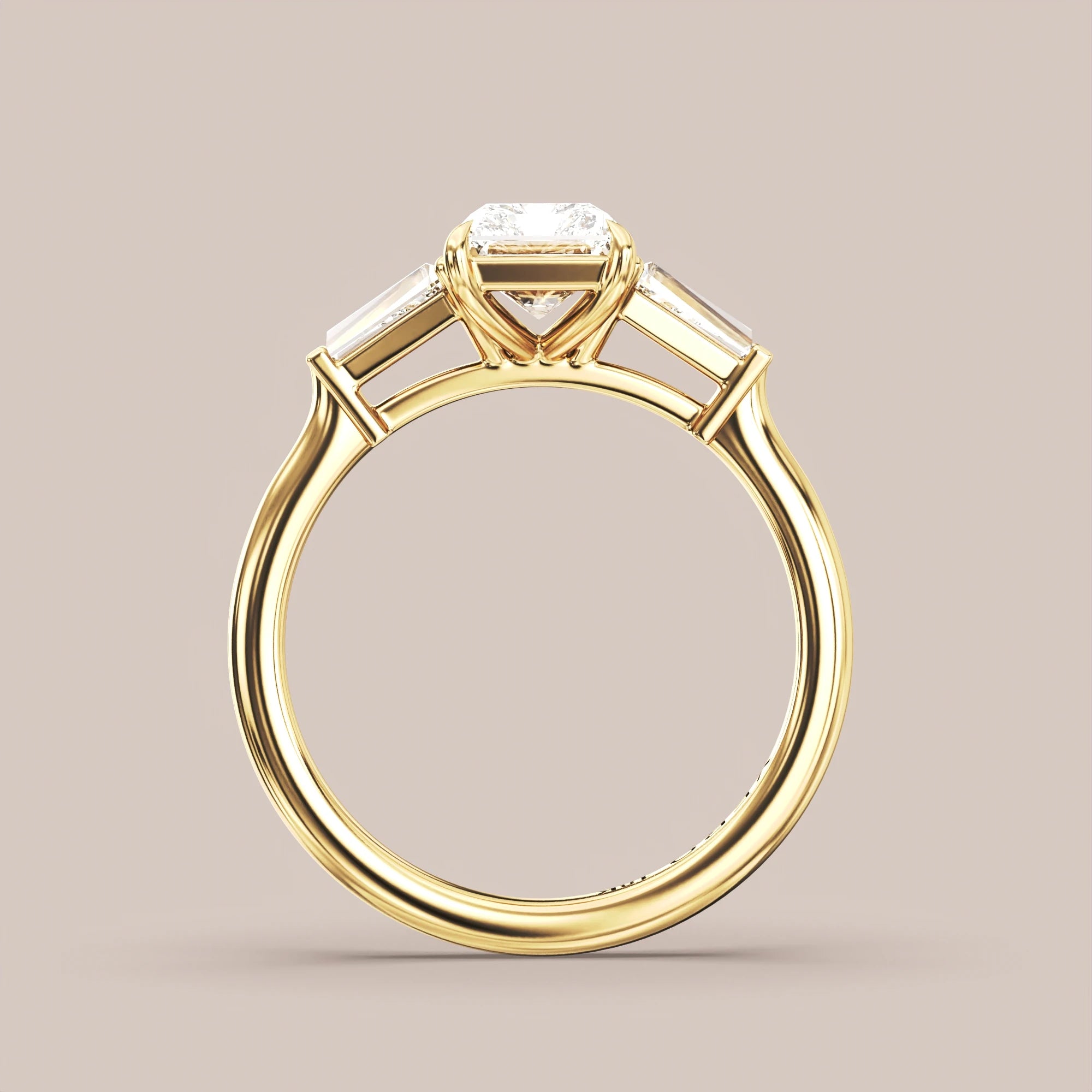 Radiant - Yellow gold