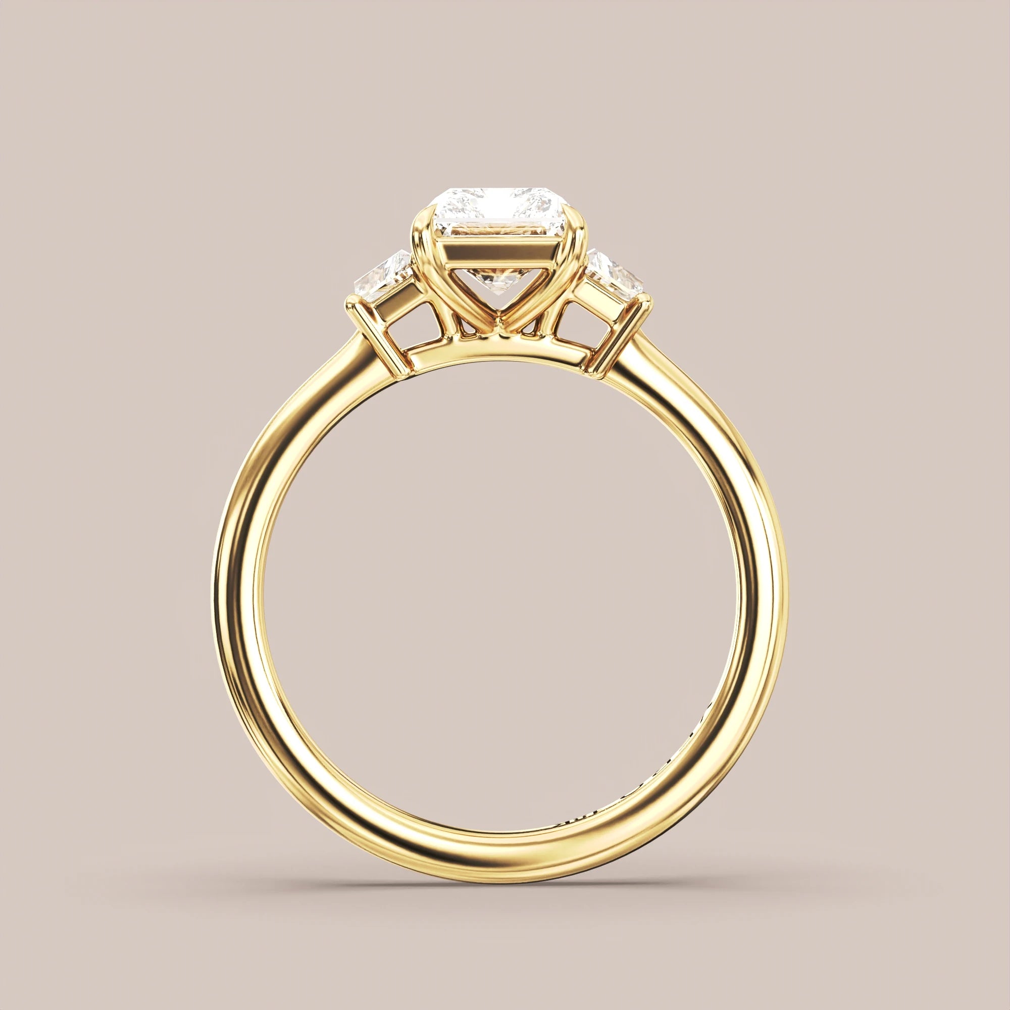 Radiant - Yellow gold